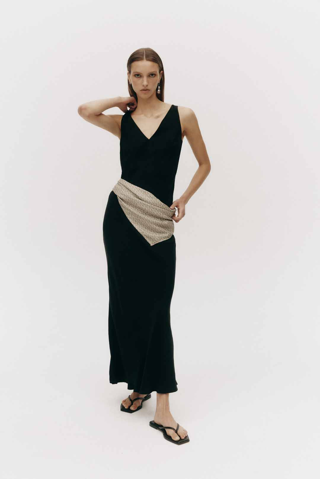 Harper Cupro Maxi Dress Black 