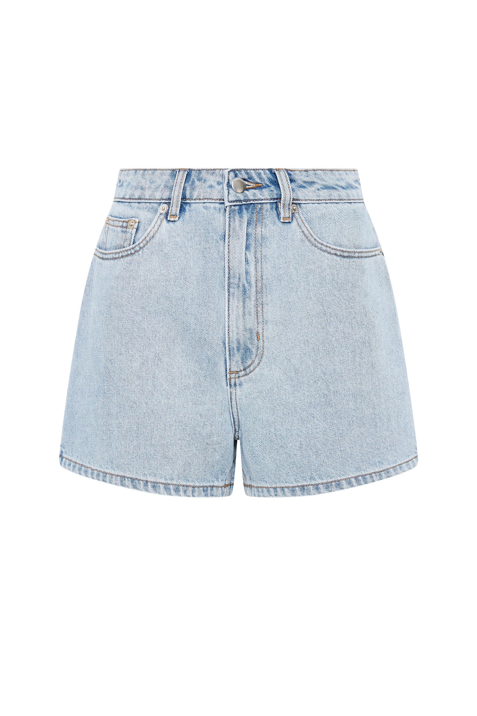 Organic Mom Short 90s Blue Wash 