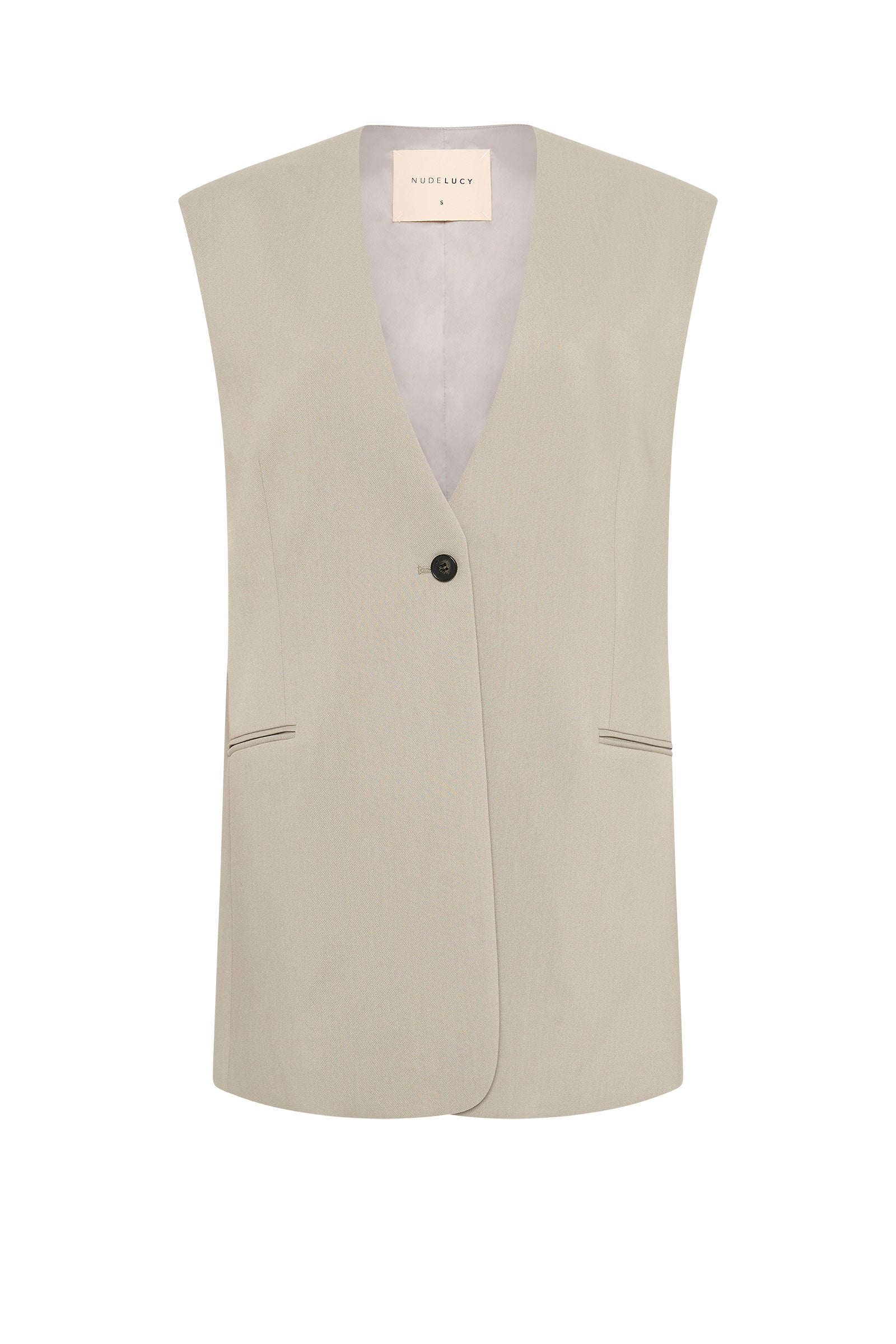 Theo Tailored Vest Sage 