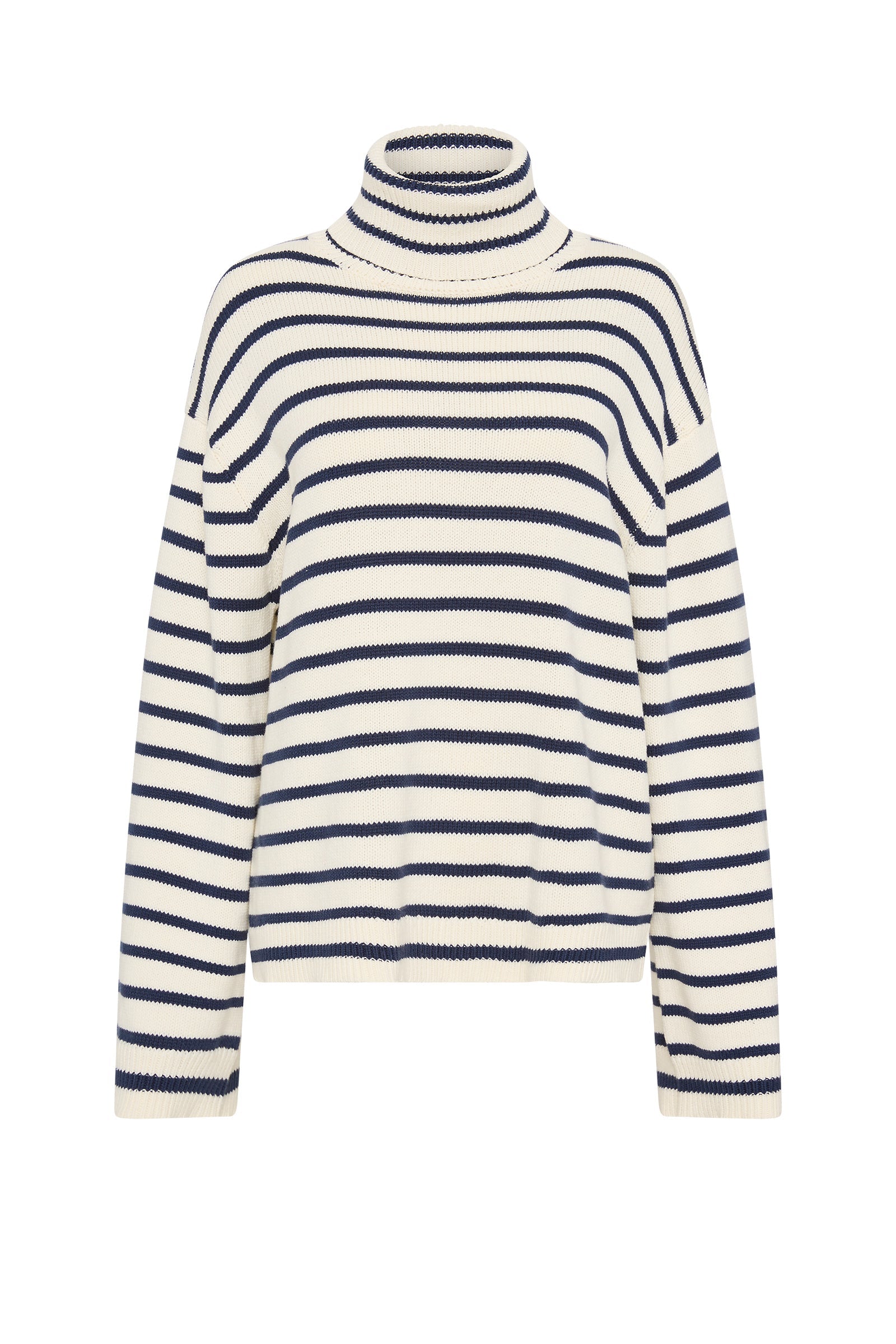 Kai Turtleneck Navy Stripe 