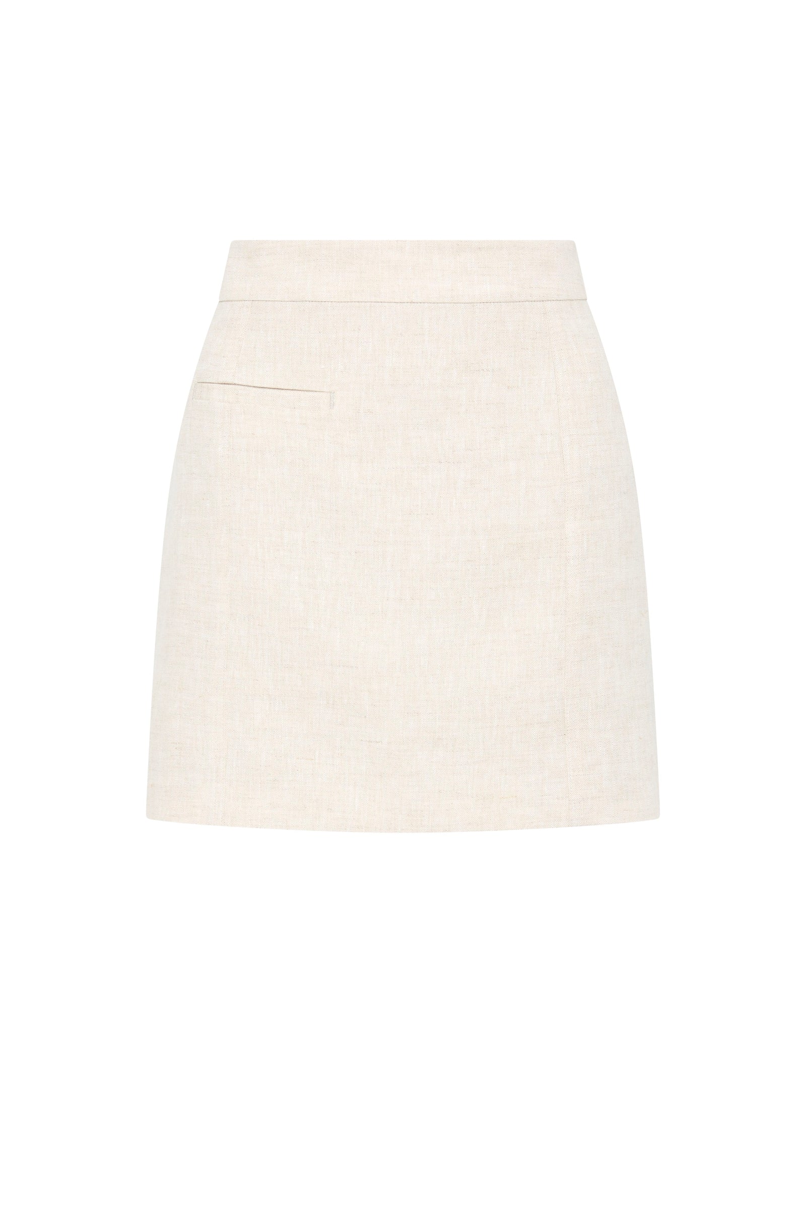 Clio Linen Mini Skirt Natural 