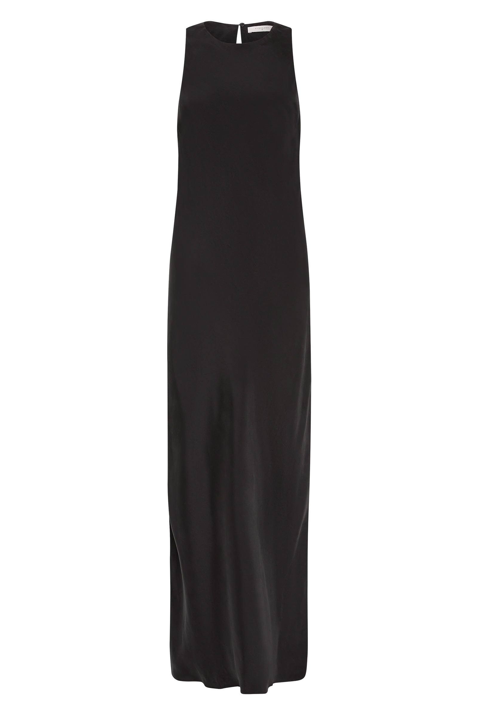 Hariot Cupro Maxi Dress Black 