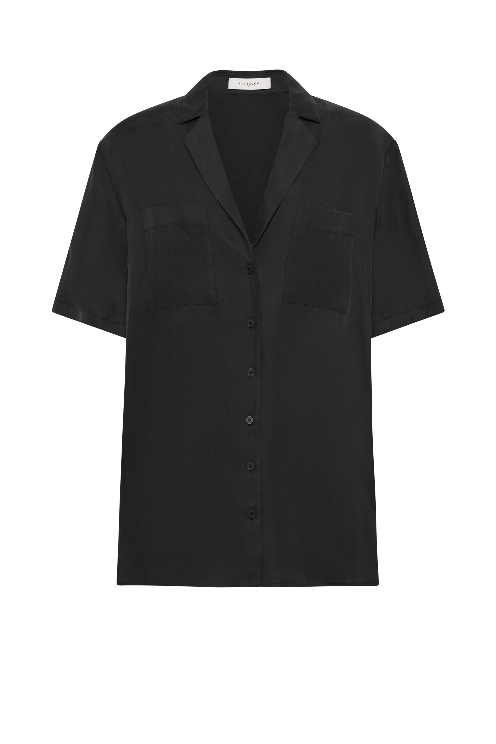 Dara Cupro Shirt Black 