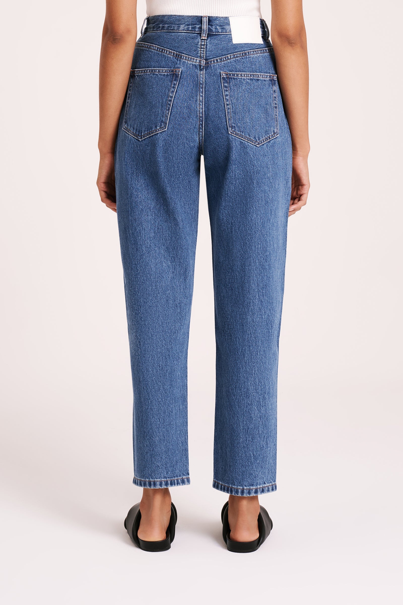 Organic Mom Jean Vintage Blue 