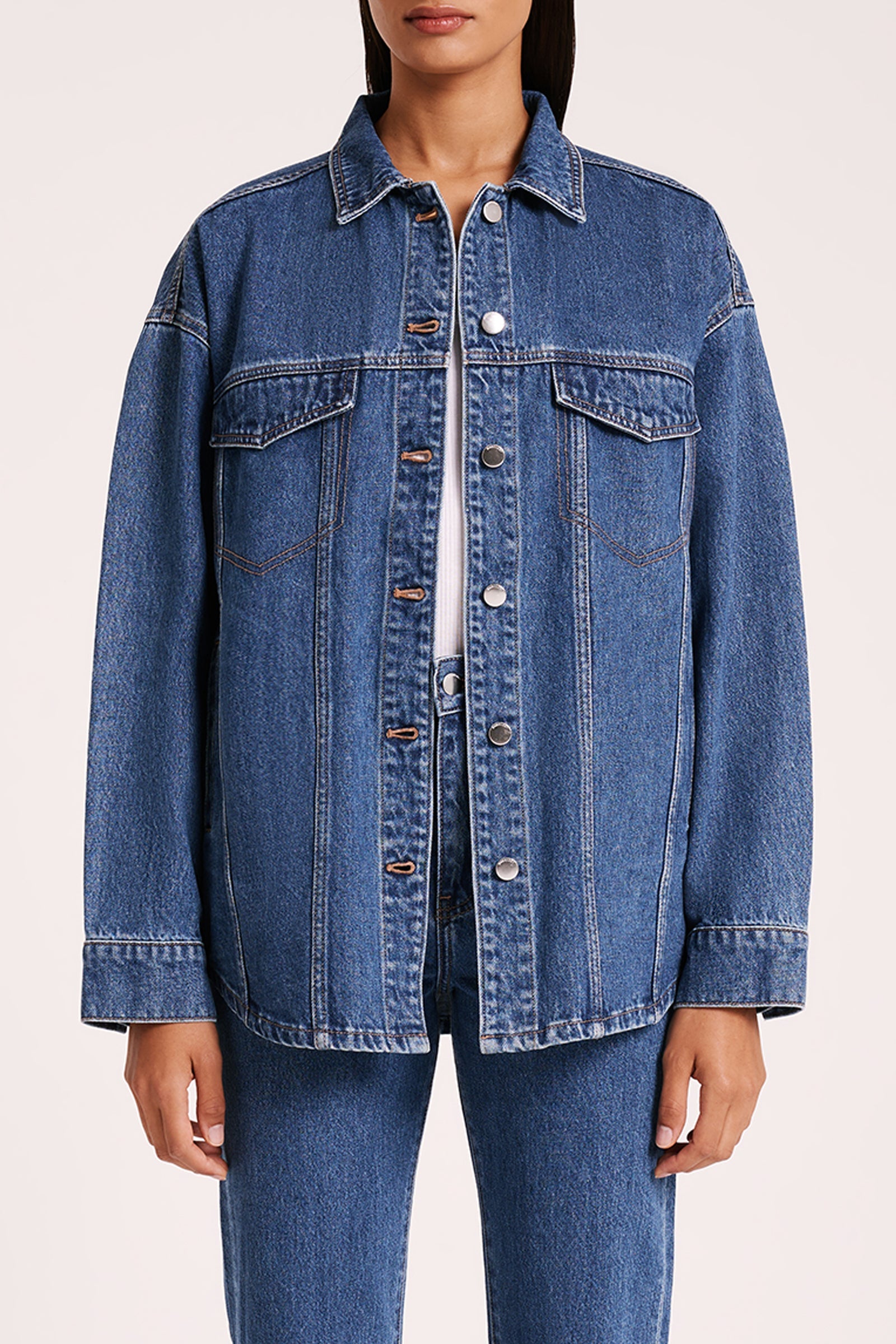 Organic Denim Jacket Vintage Blue 