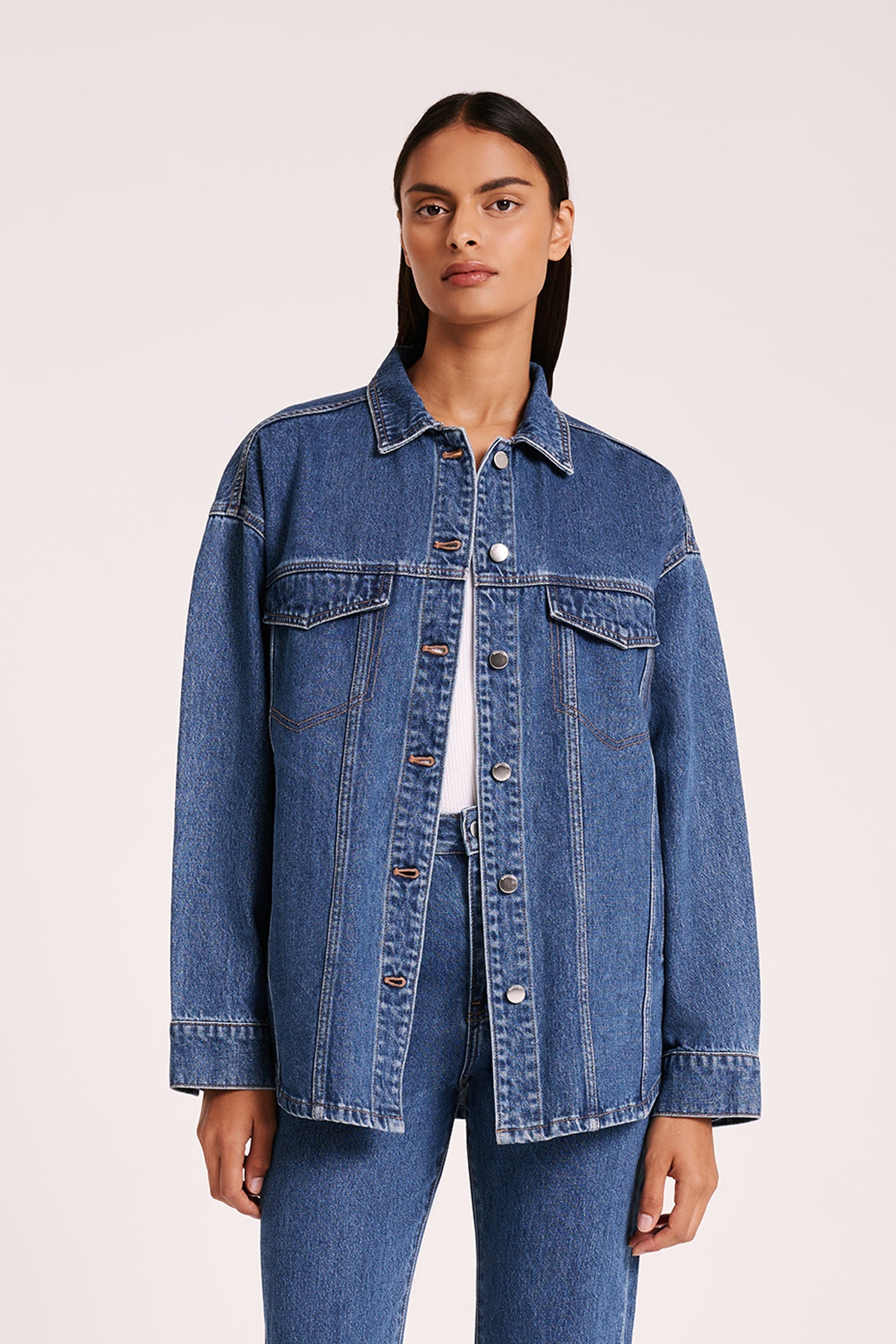 Organic Denim Jacket Vintage Blue 