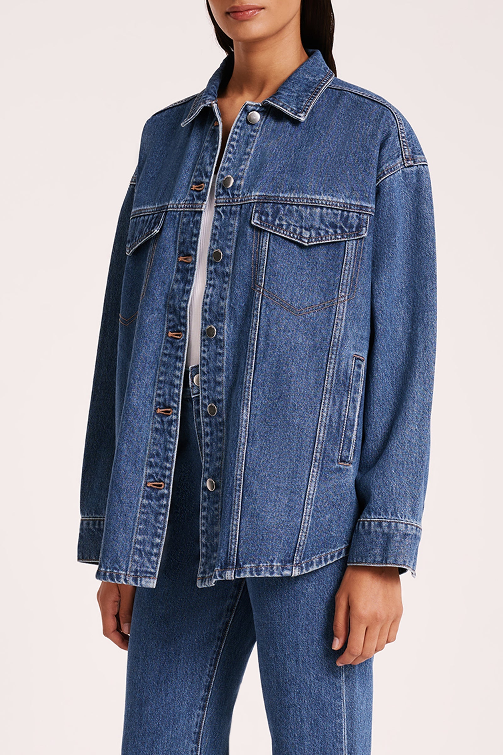 Organic Denim Jacket Vintage Blue 