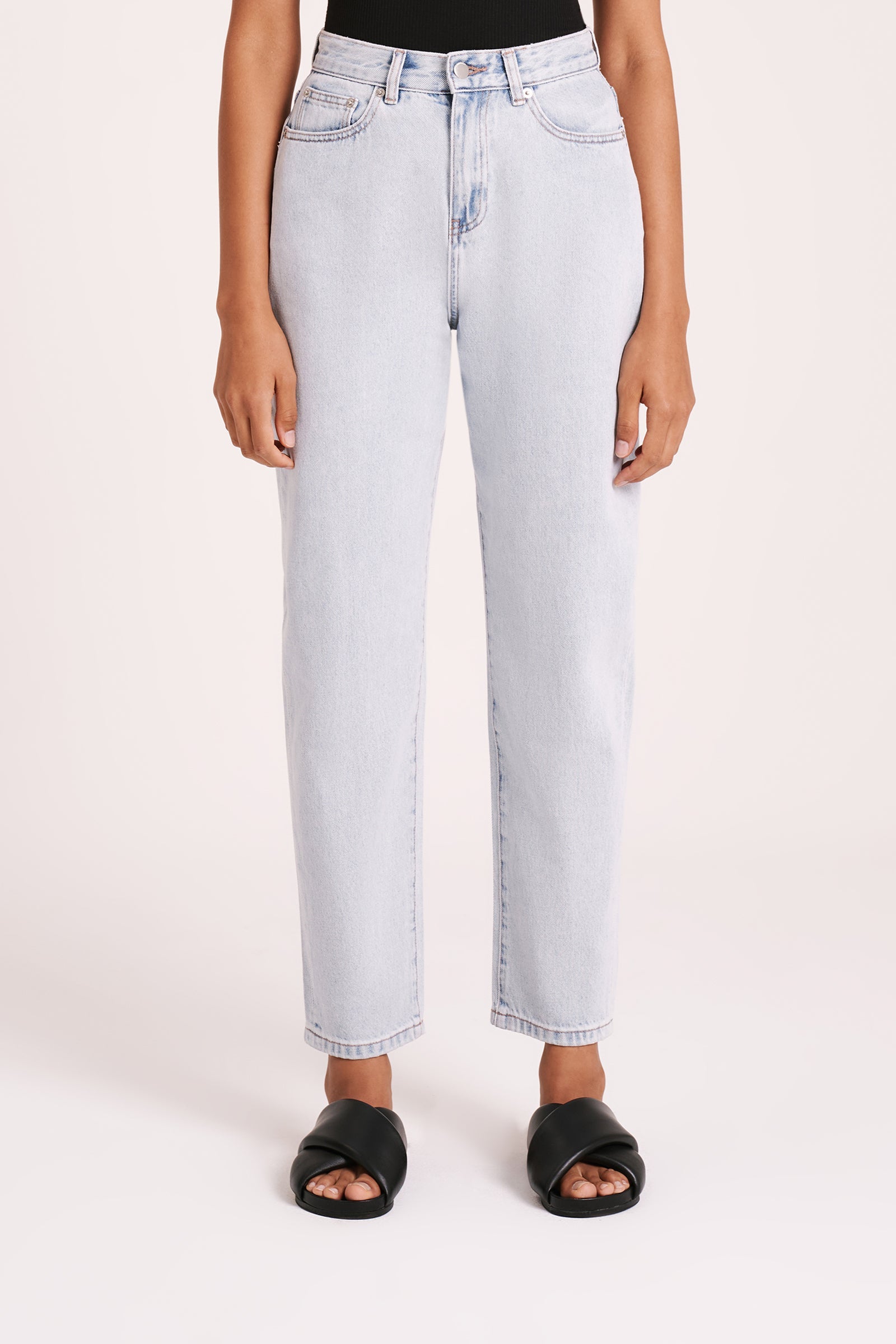 Organic Mom Jean Clear Blue 