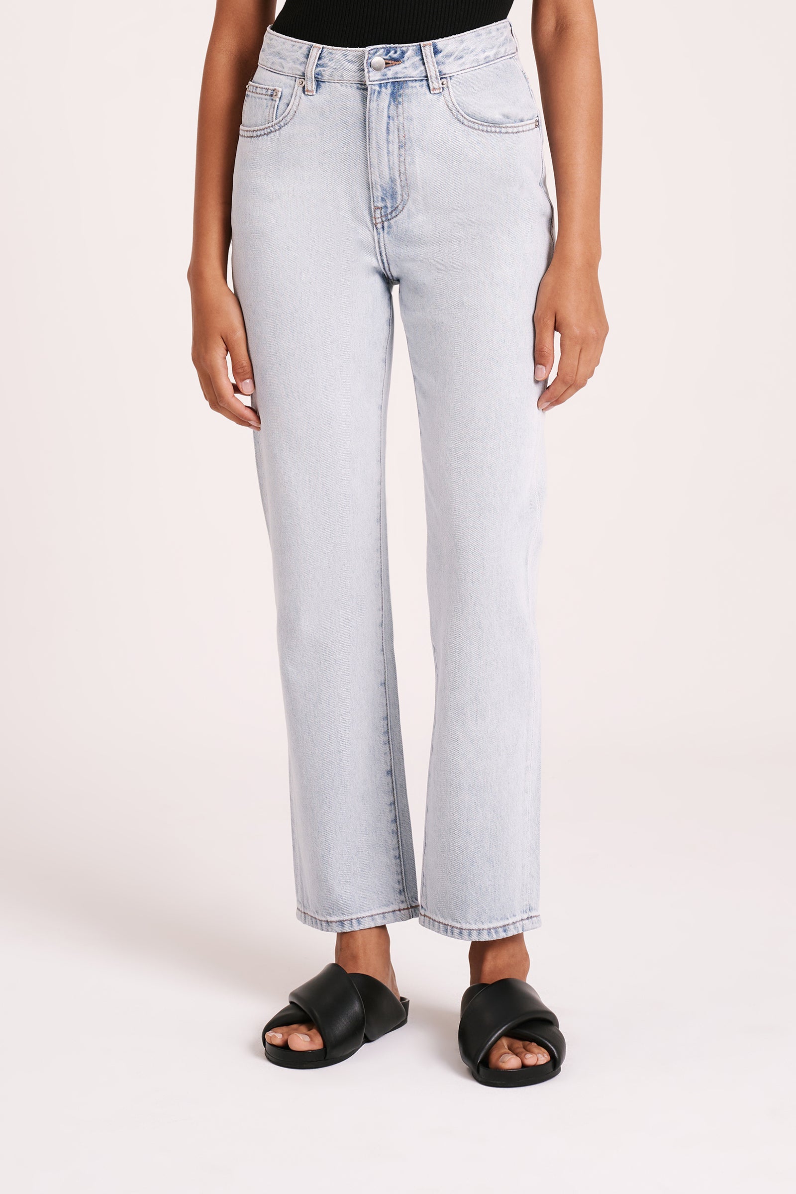 Organic Straight Leg Jean Clear Blue 