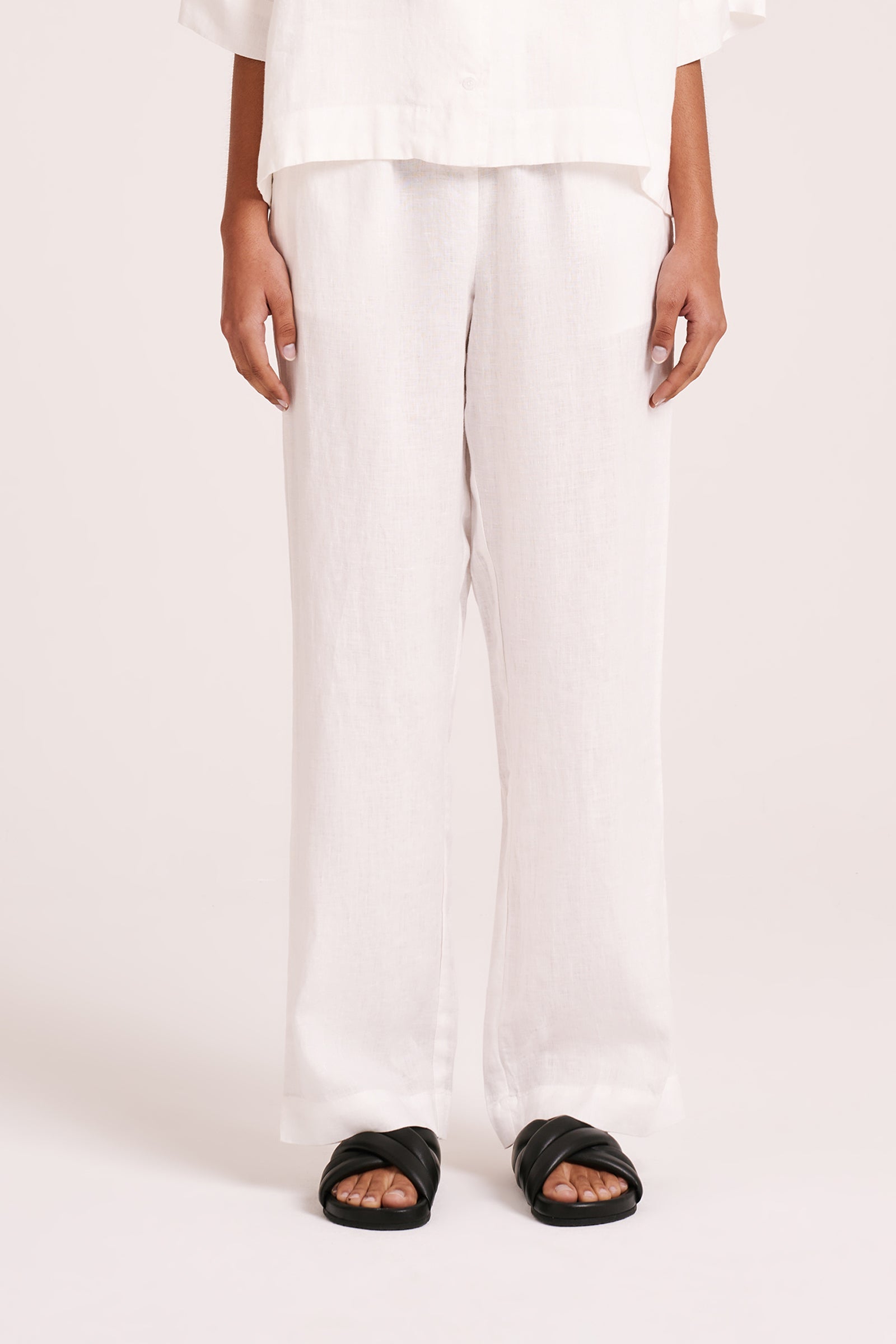 Lounge Linen Pant White 