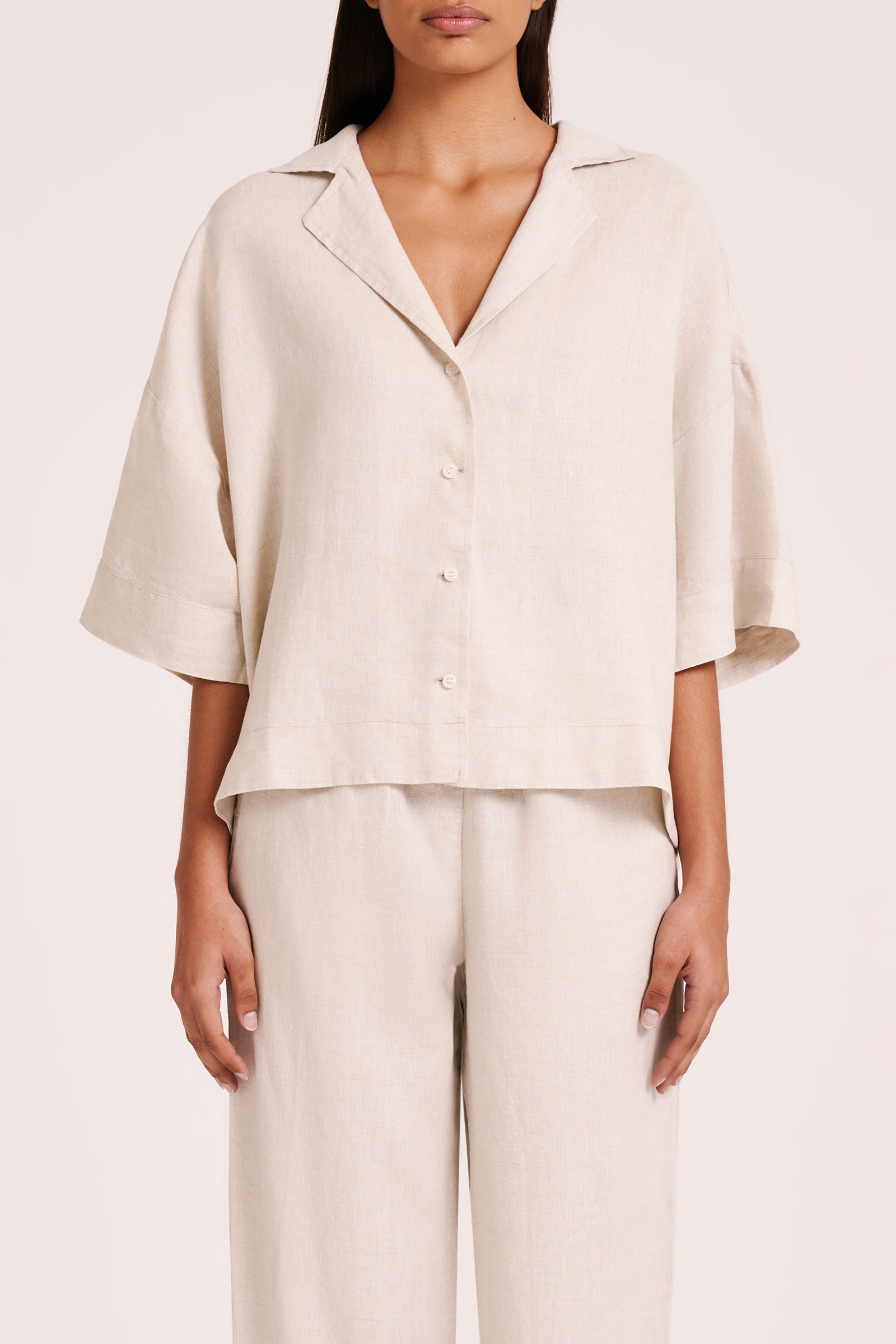 Lounge Linen Shirt Natural 