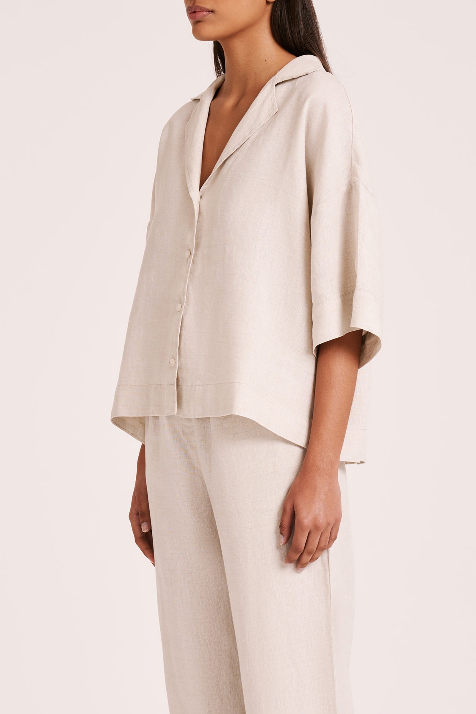 Lounge Linen Shirt Natural 