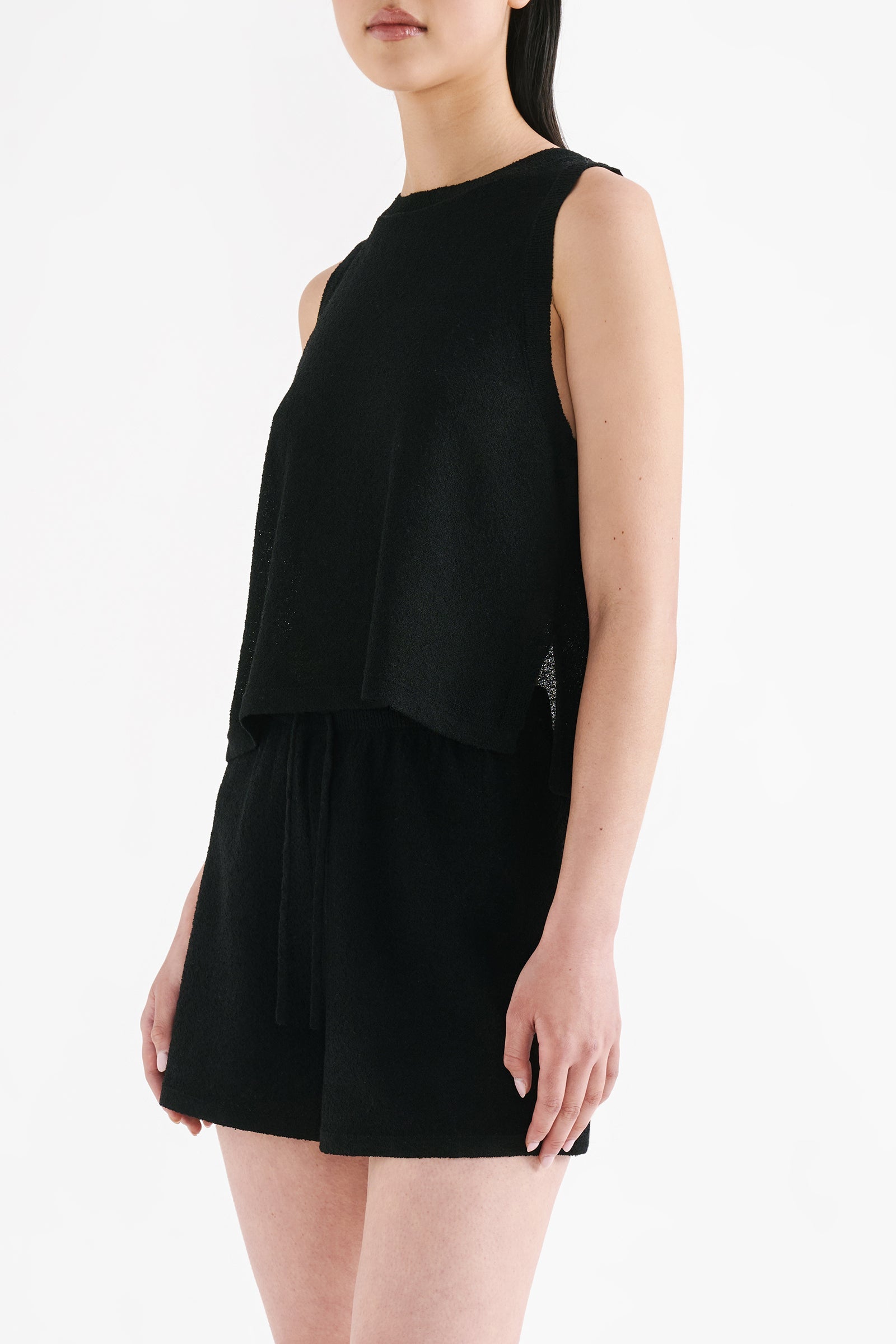 Zosia Knit Tank Black 