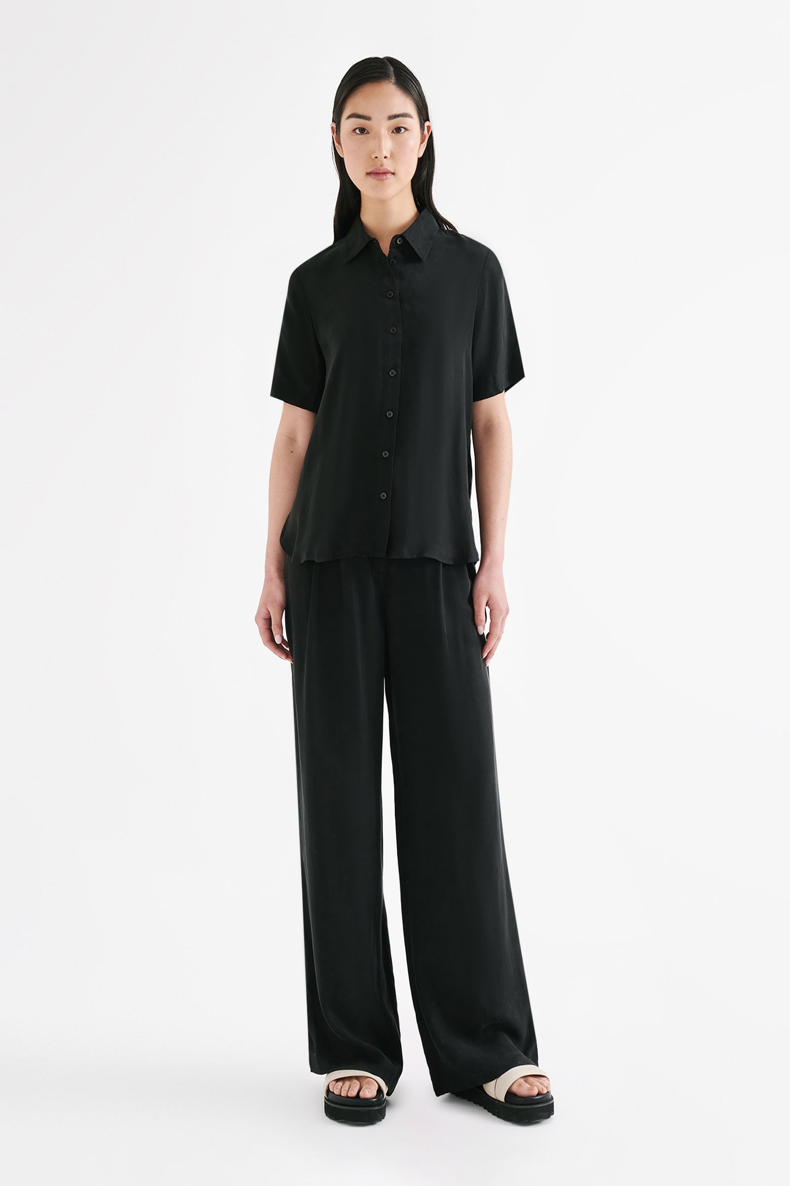 Lea Cupro Pant Black 