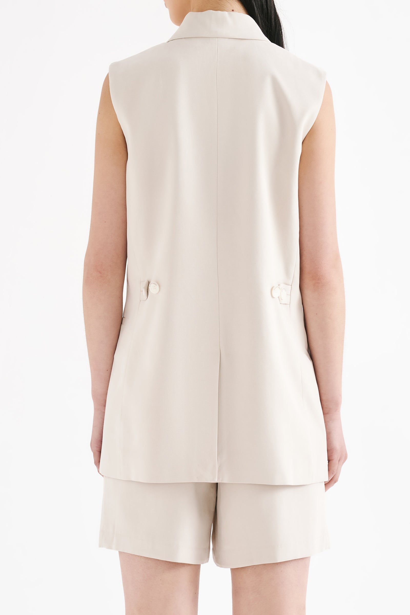 Kit Tailored Vest Oyster 