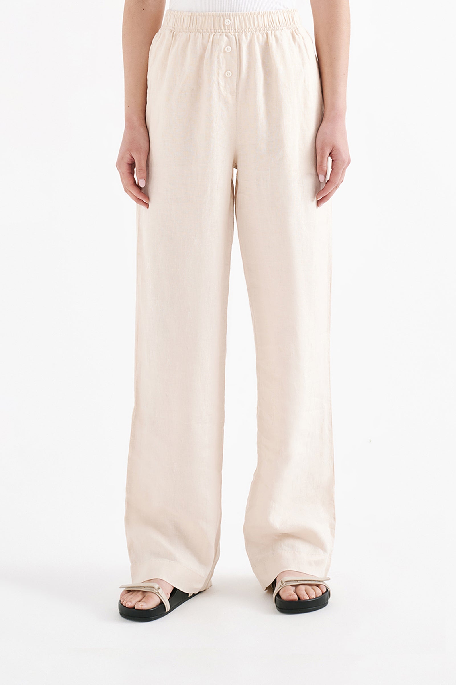 Lounge Linen Pant Pannacotta 