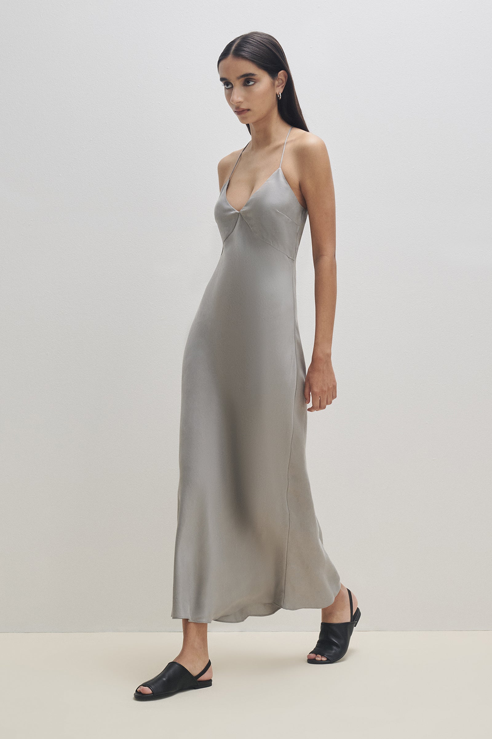 Rylan Slip Dress Smoke 