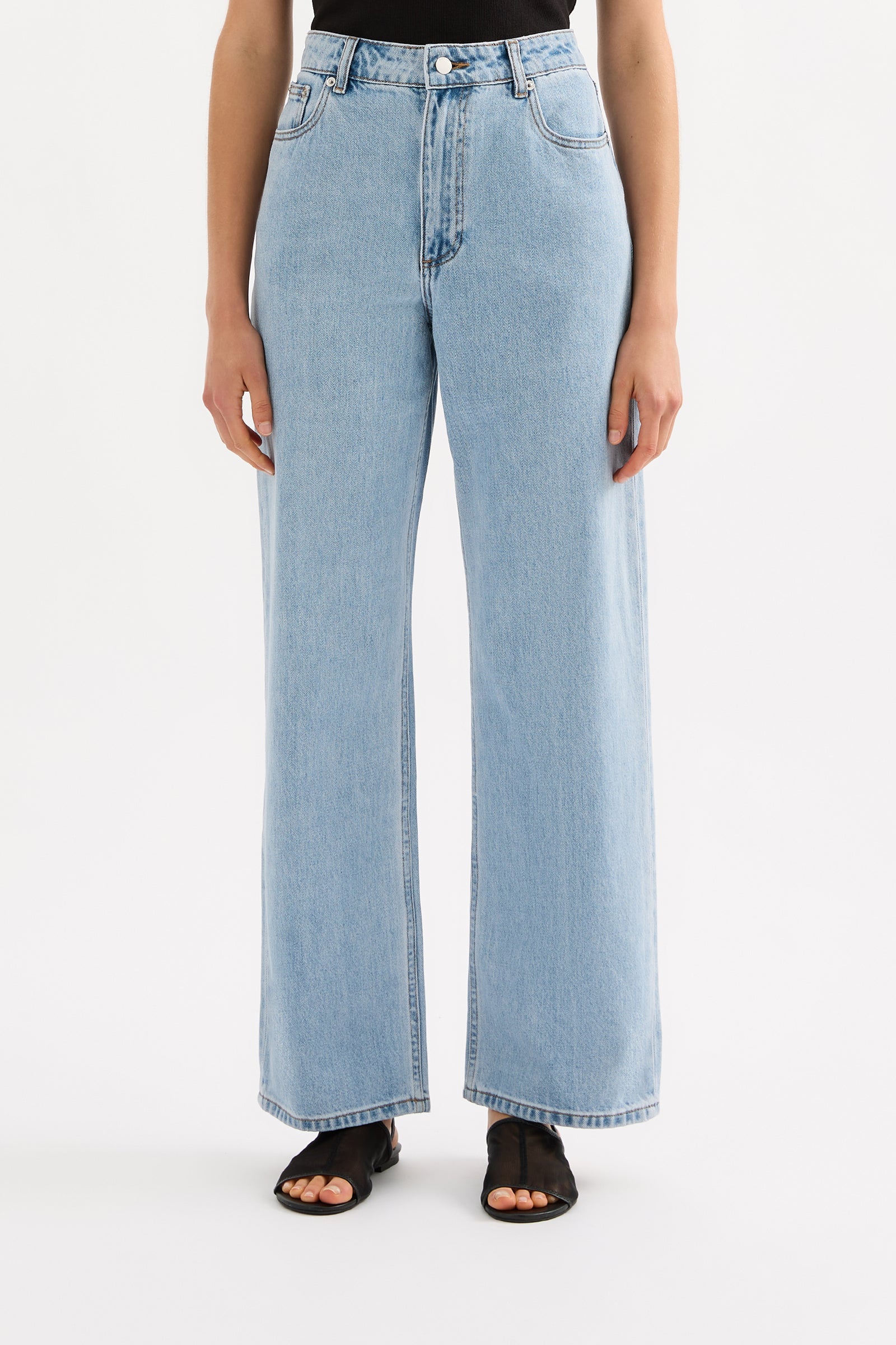 Organic Relaxed Leg Jean 90s Blue Wash 