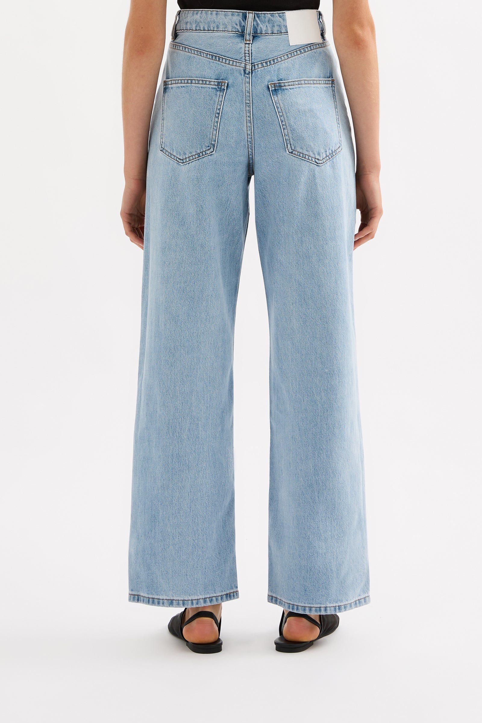 Organic Relaxed Leg Jean 90s Blue Wash 