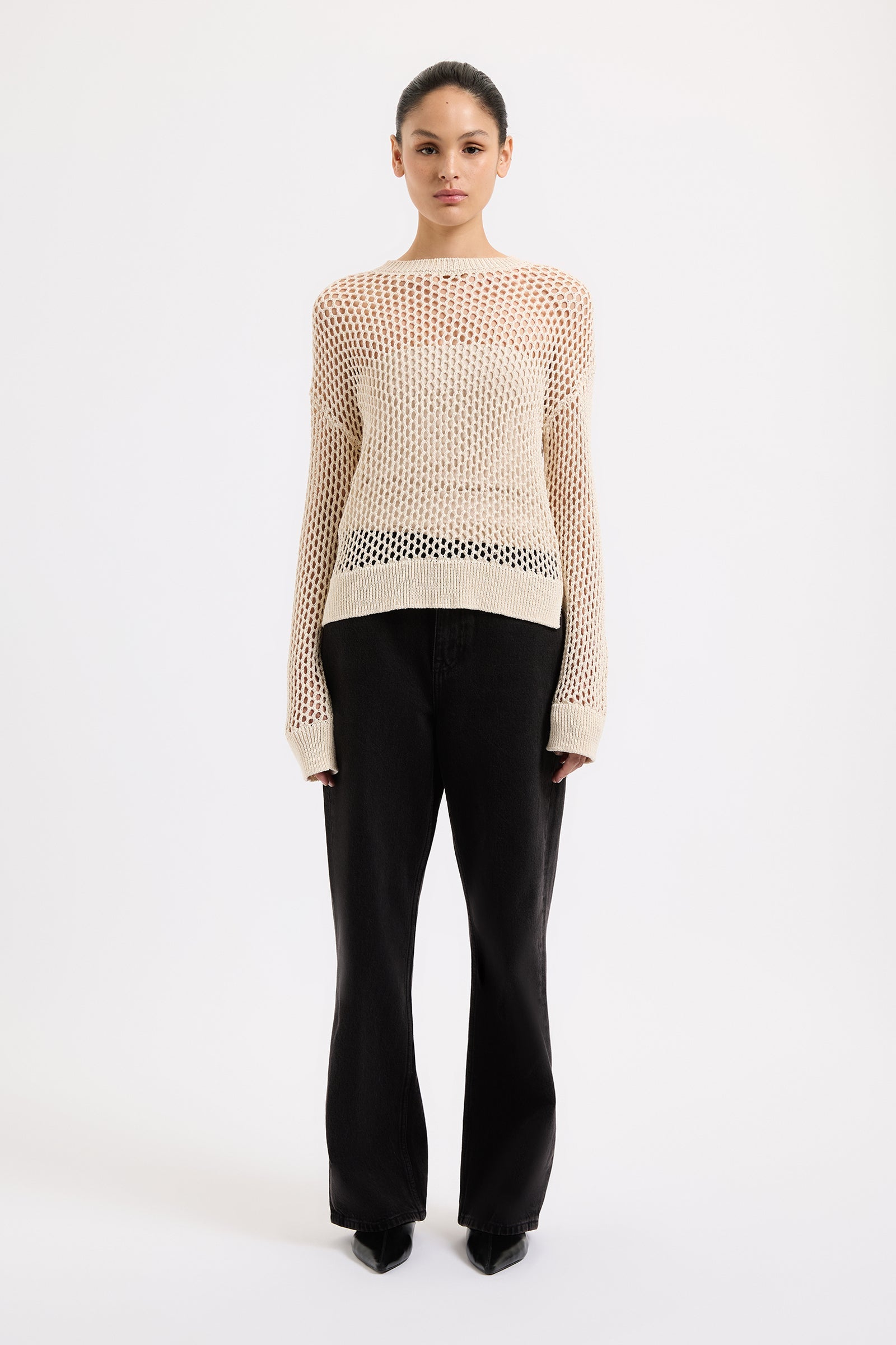 Garcia Crochet Knit Natural 