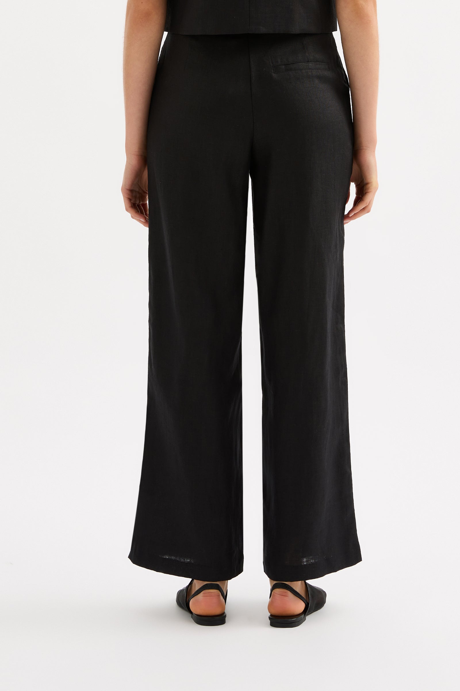 Dalia Linen Pant Black 