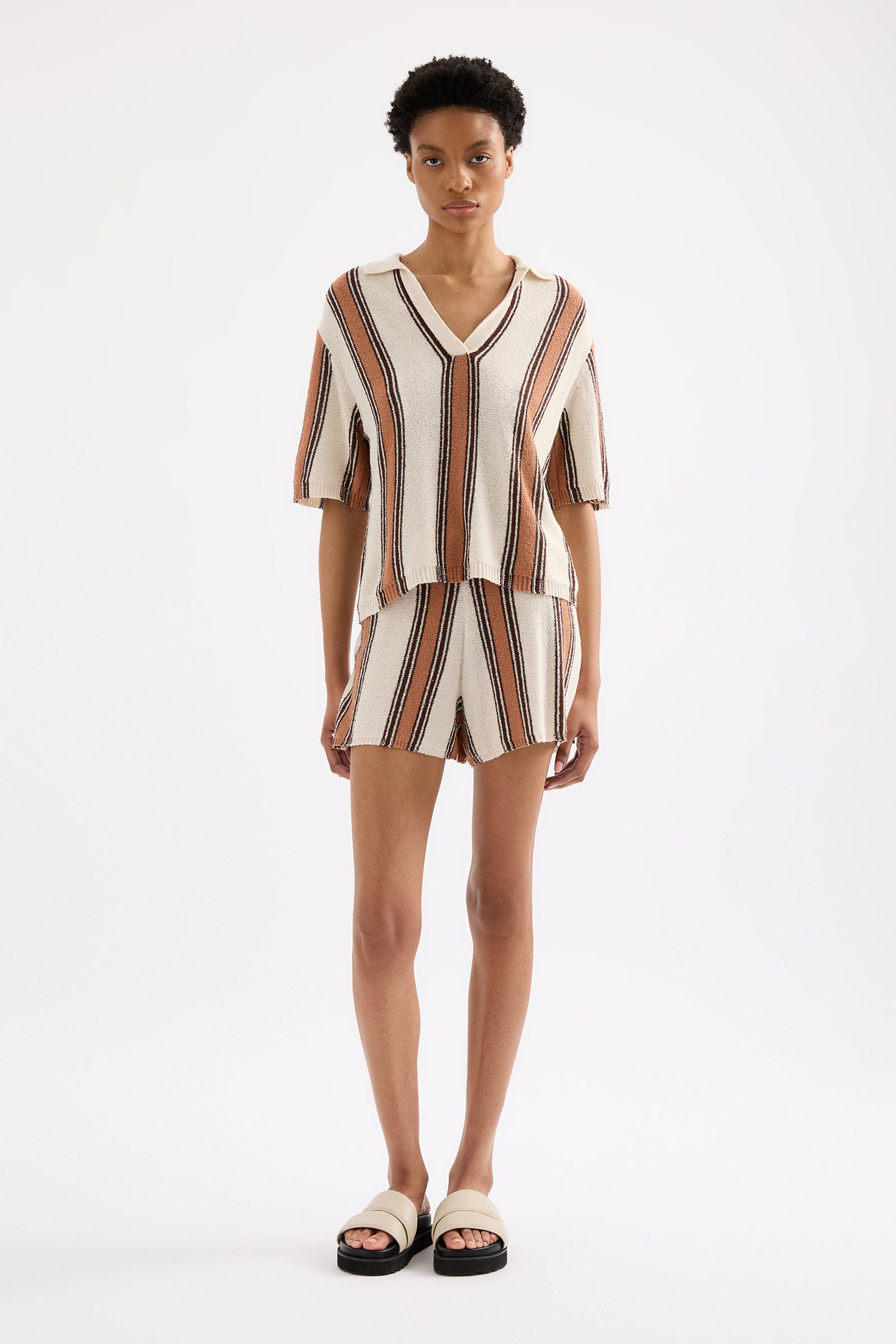 Oda Knit Top Manuka Stripe 