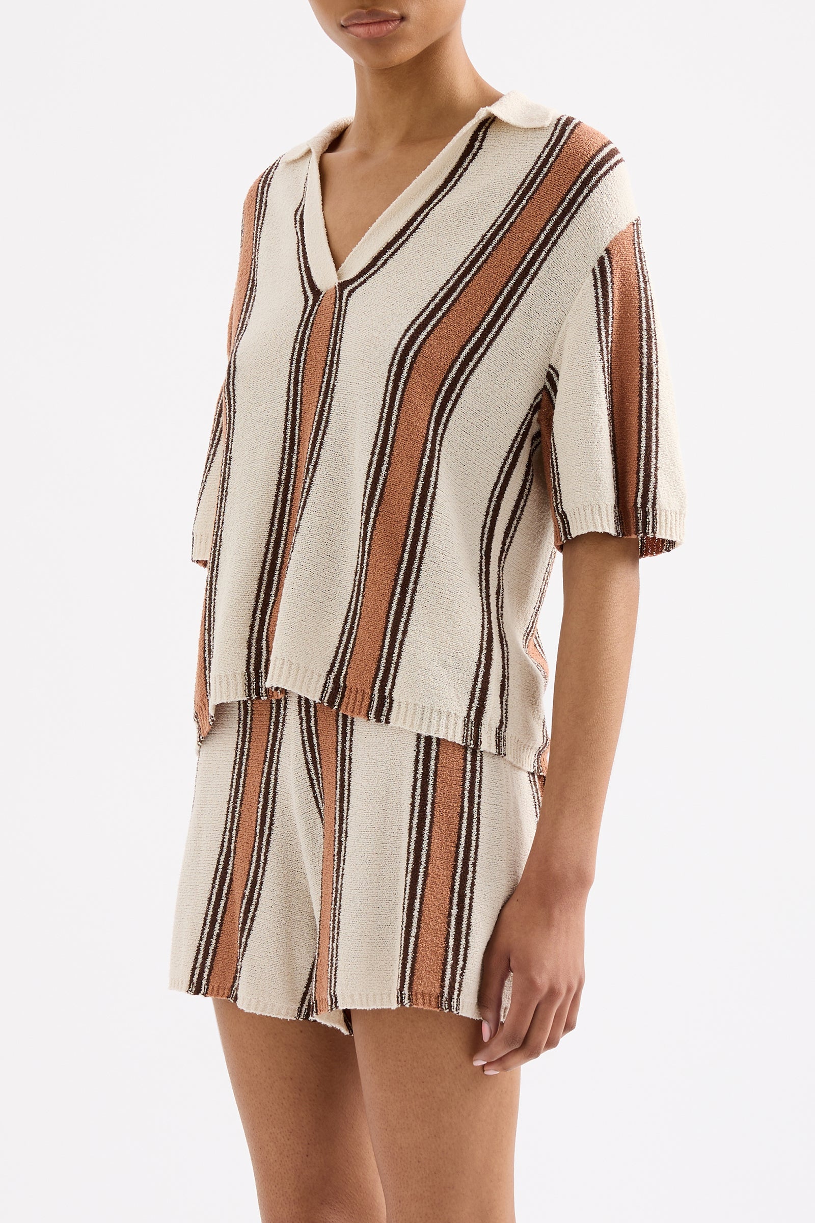 Oda Knit Top Manuka Stripe 