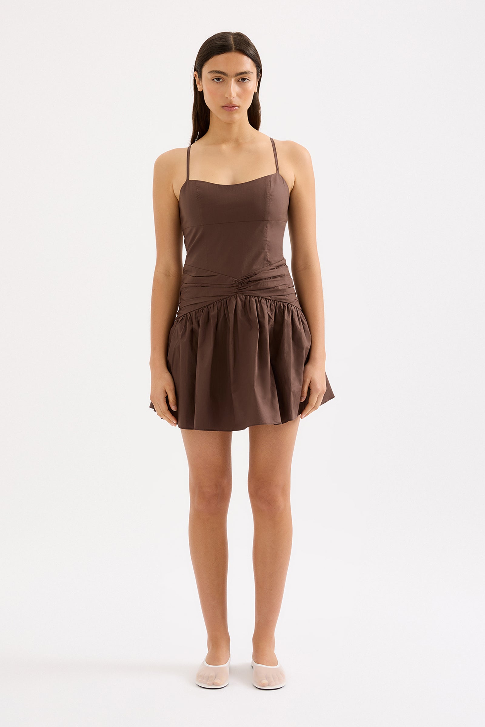 Skarla Mini Dress Chocolate 