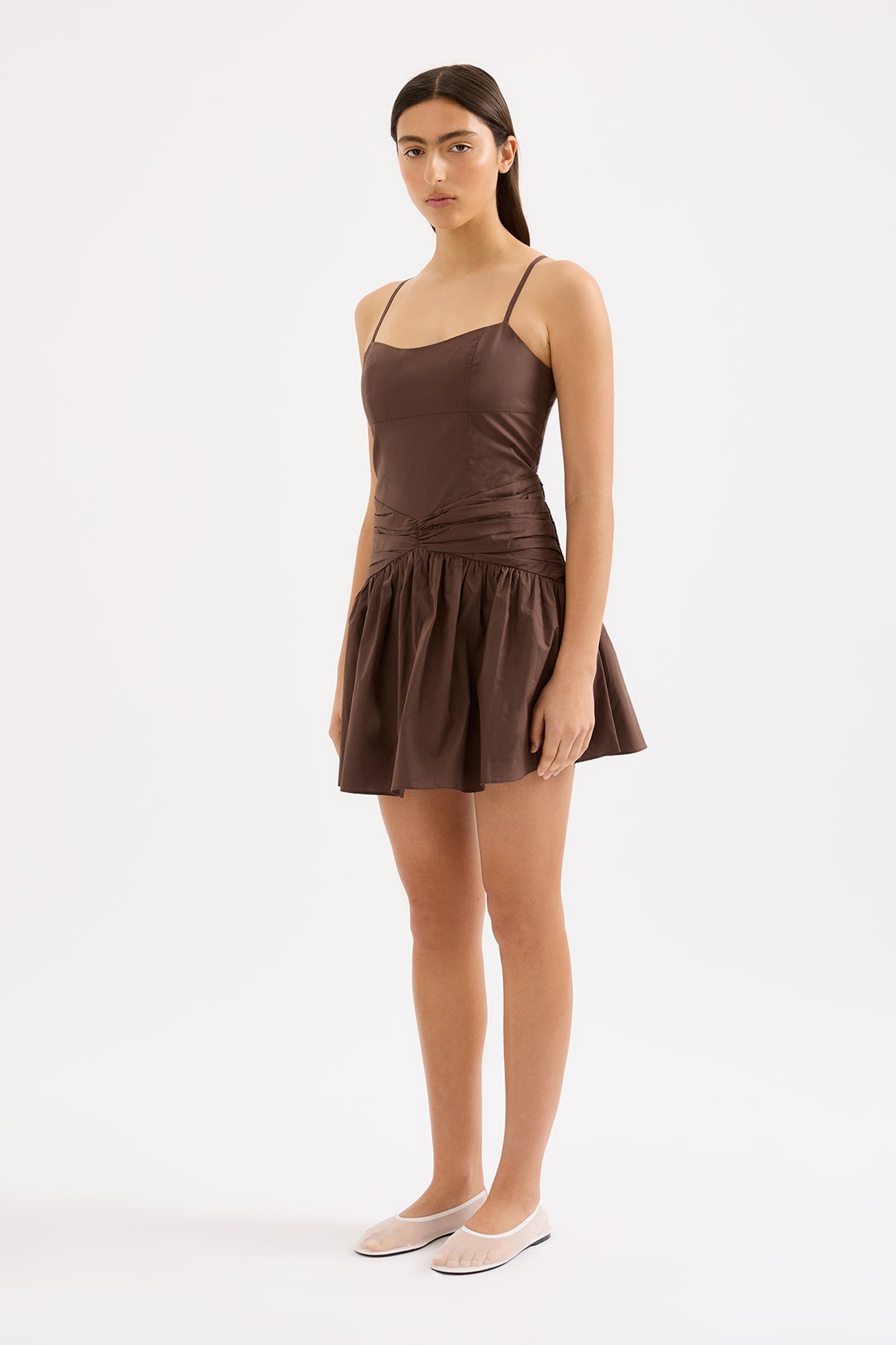 Skarla Mini Dress Chocolate 