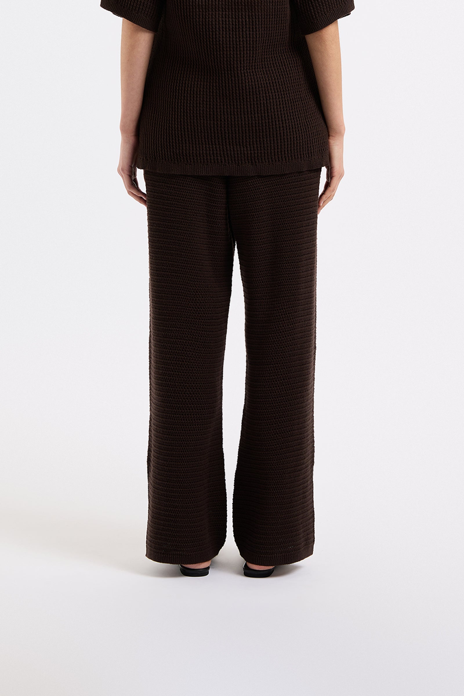 Willow Crochet Pant Espresso 