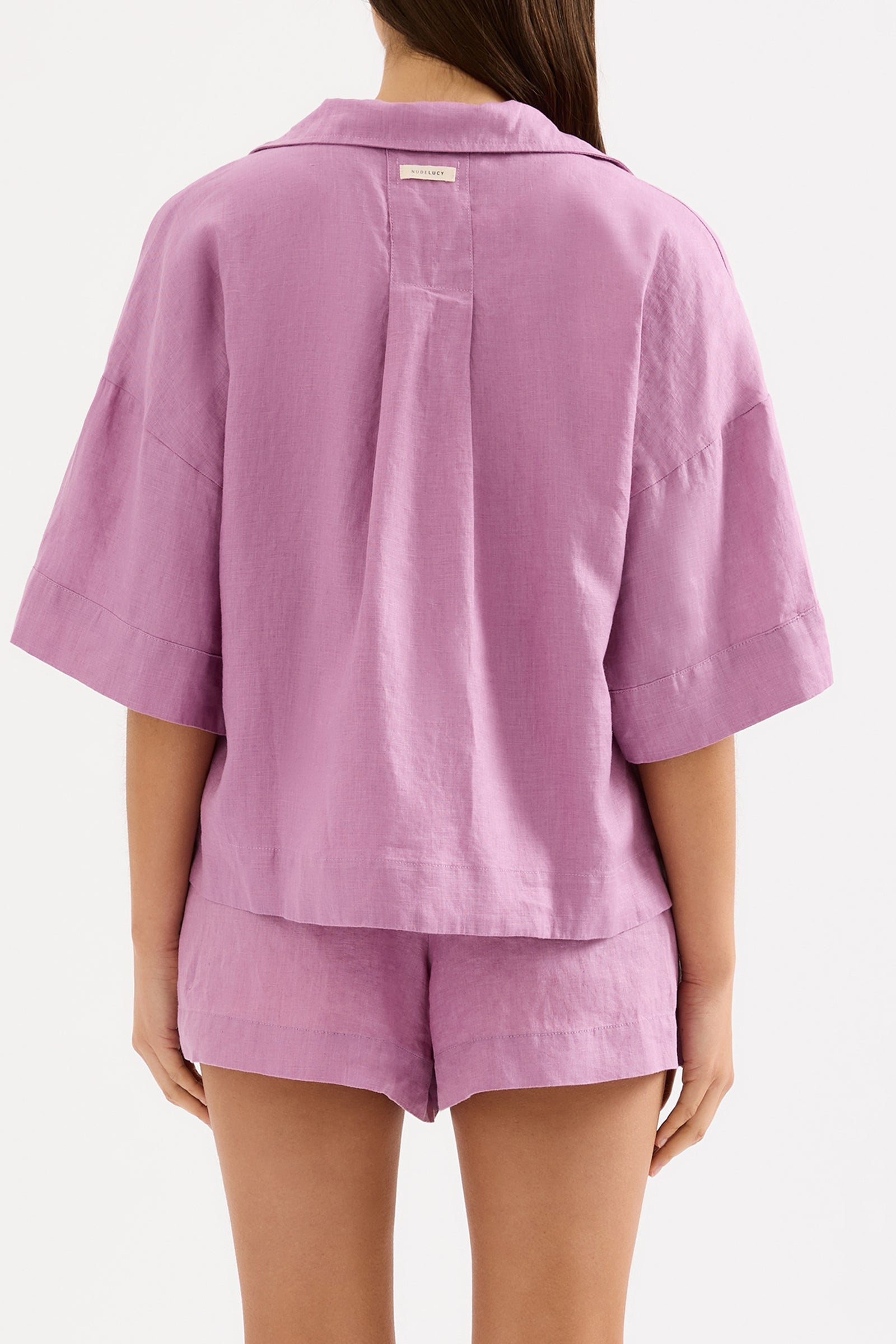 Lounge Linen Shirt Grape 