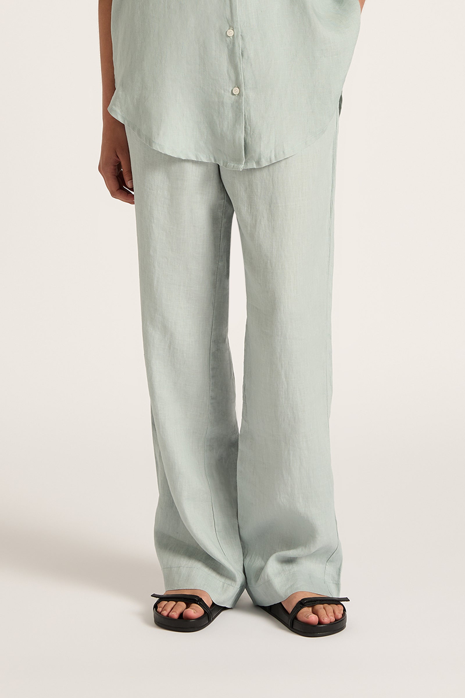 Lounge Linen Pant Seafoam 