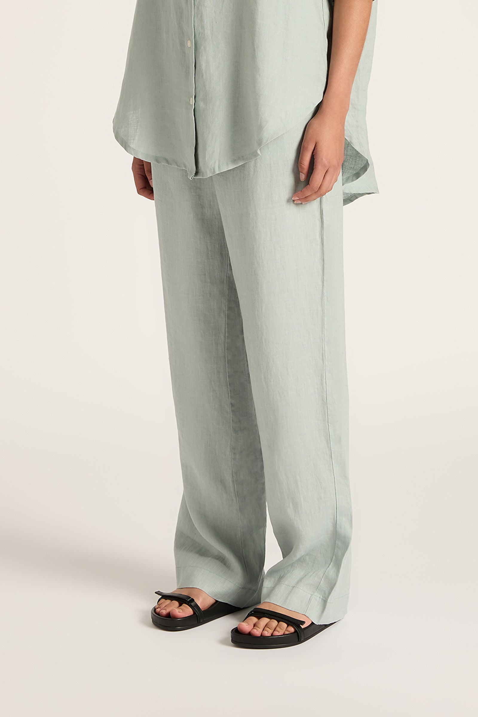 Lounge Linen Pant Seafoam 