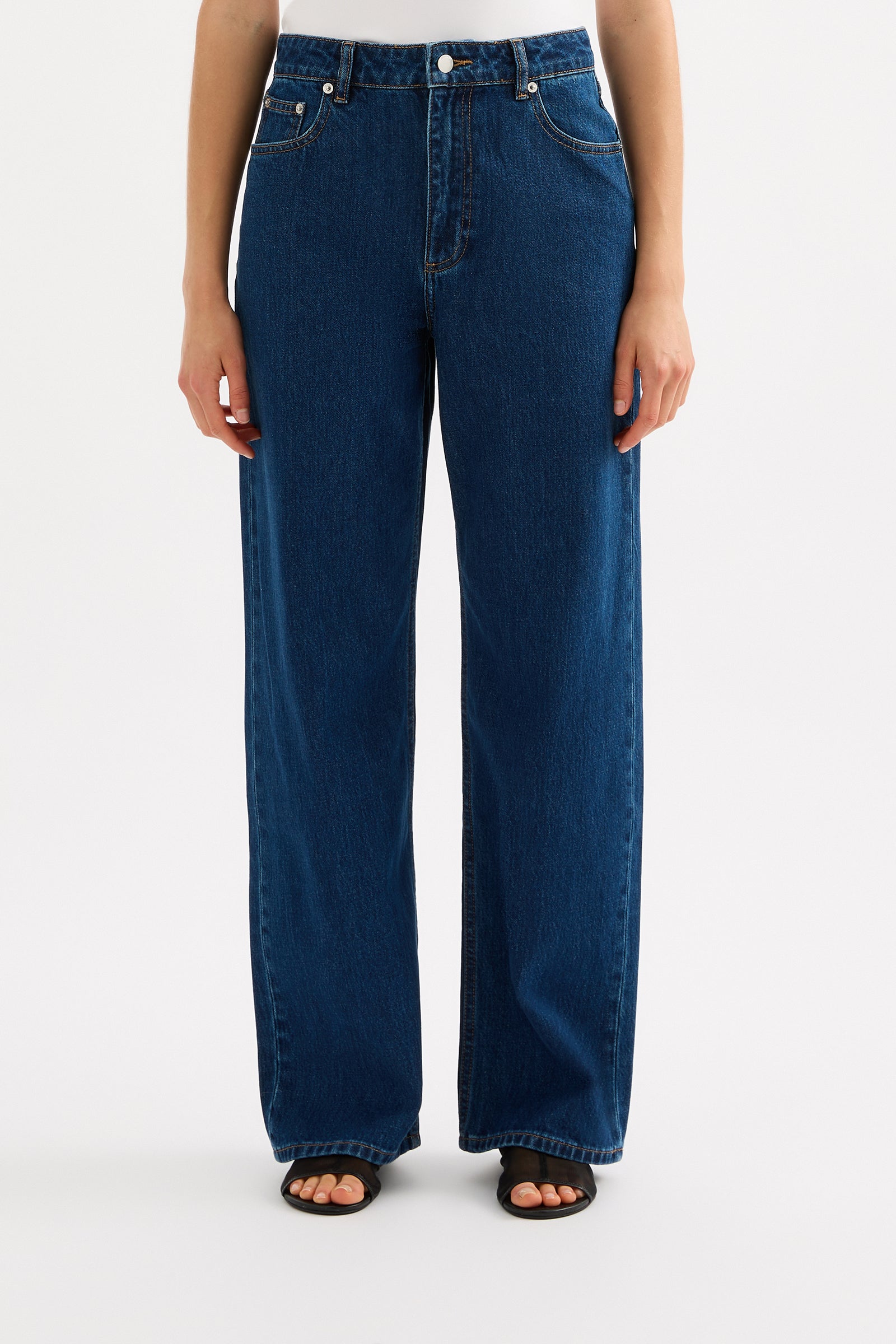 Organic Baggy Jean Force Blue 