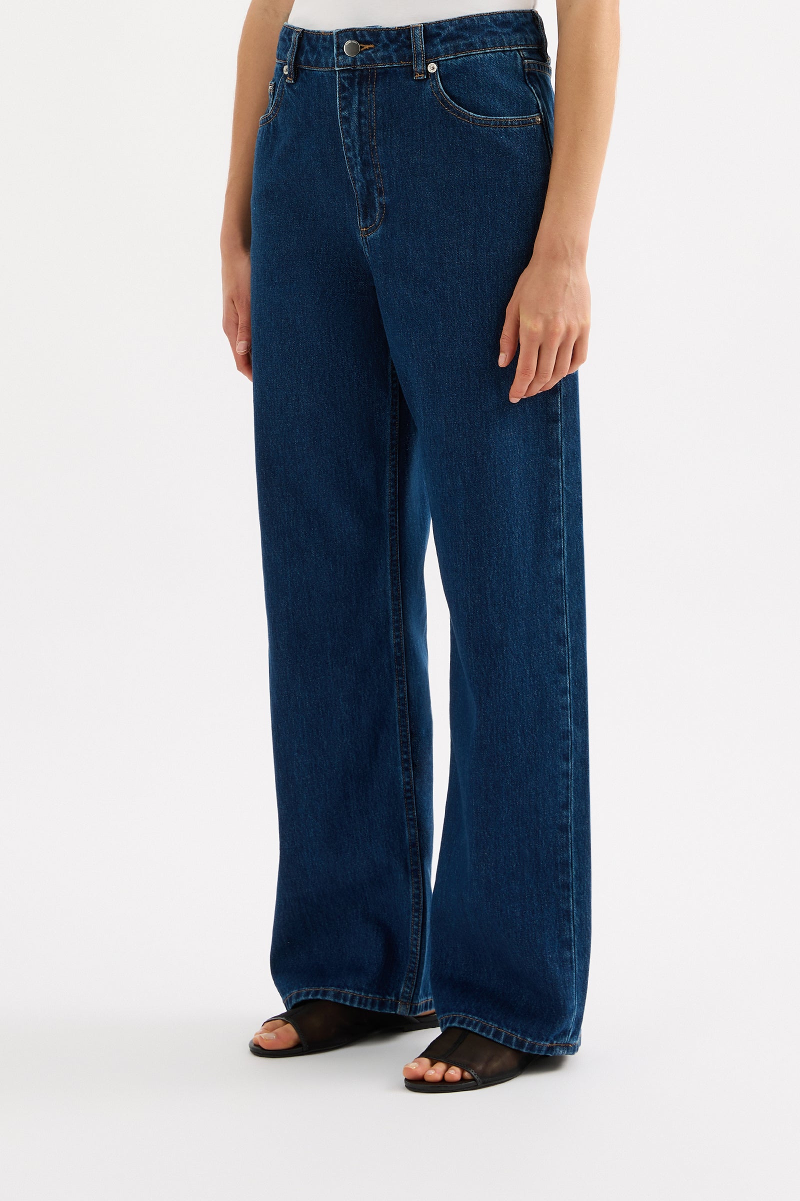 Organic Baggy Jean Force Blue 