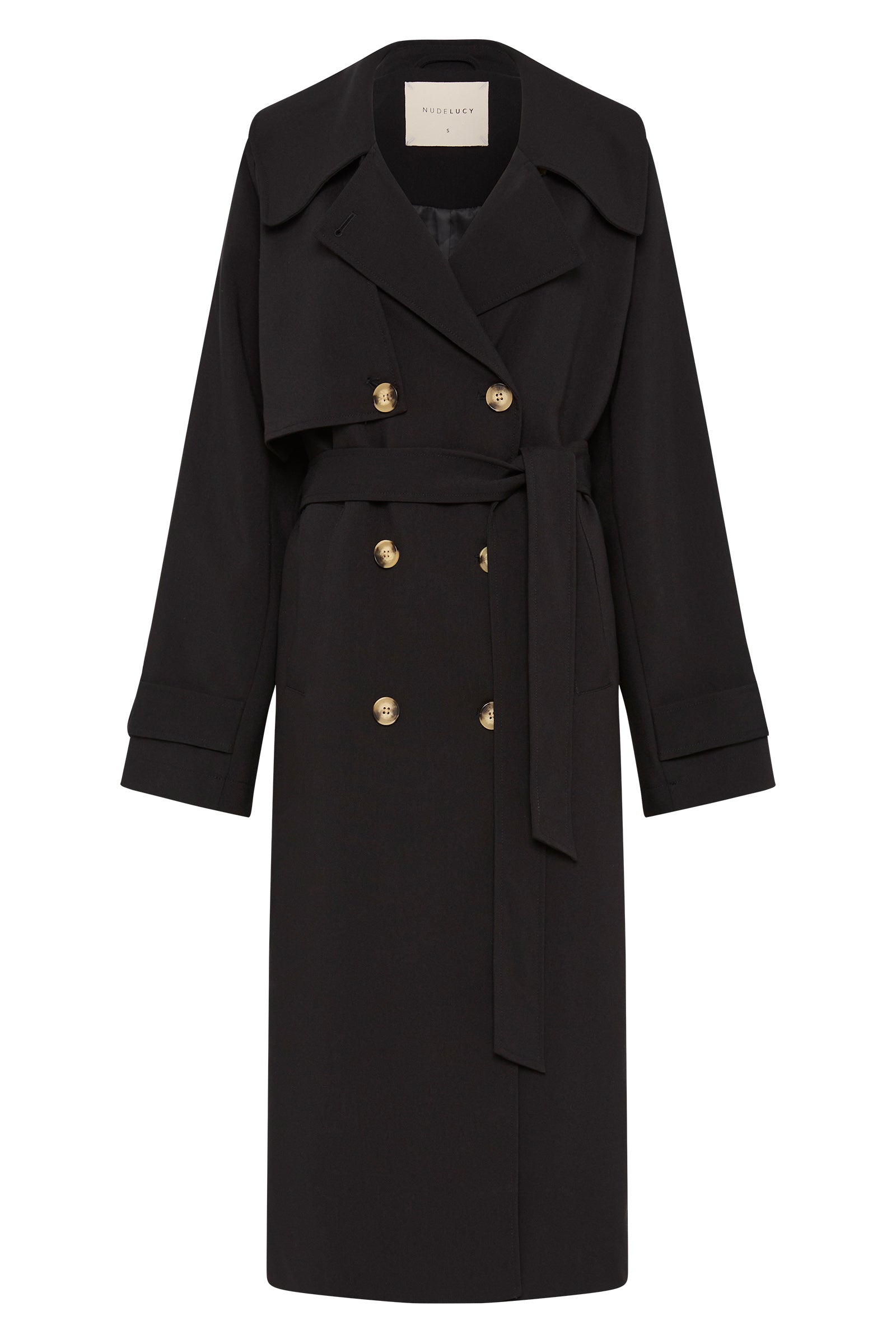 Aspen Trench Coat Black 