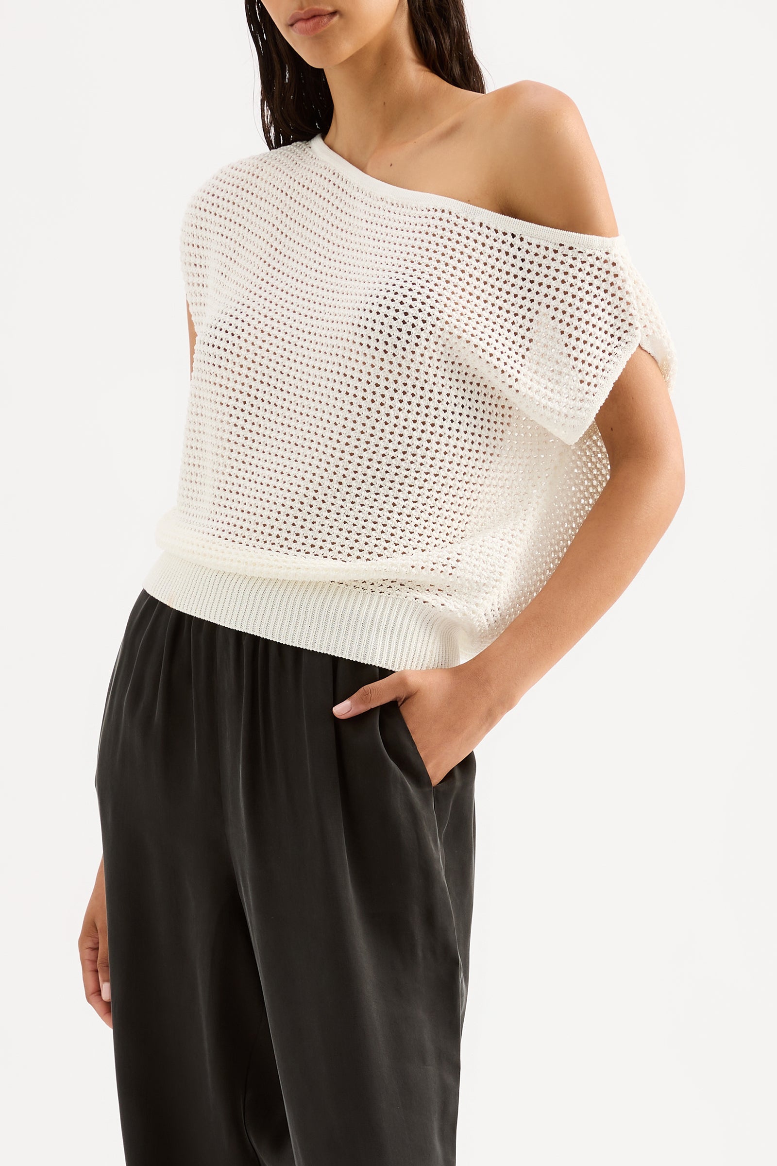 Sawyer Crochet Top Salt 