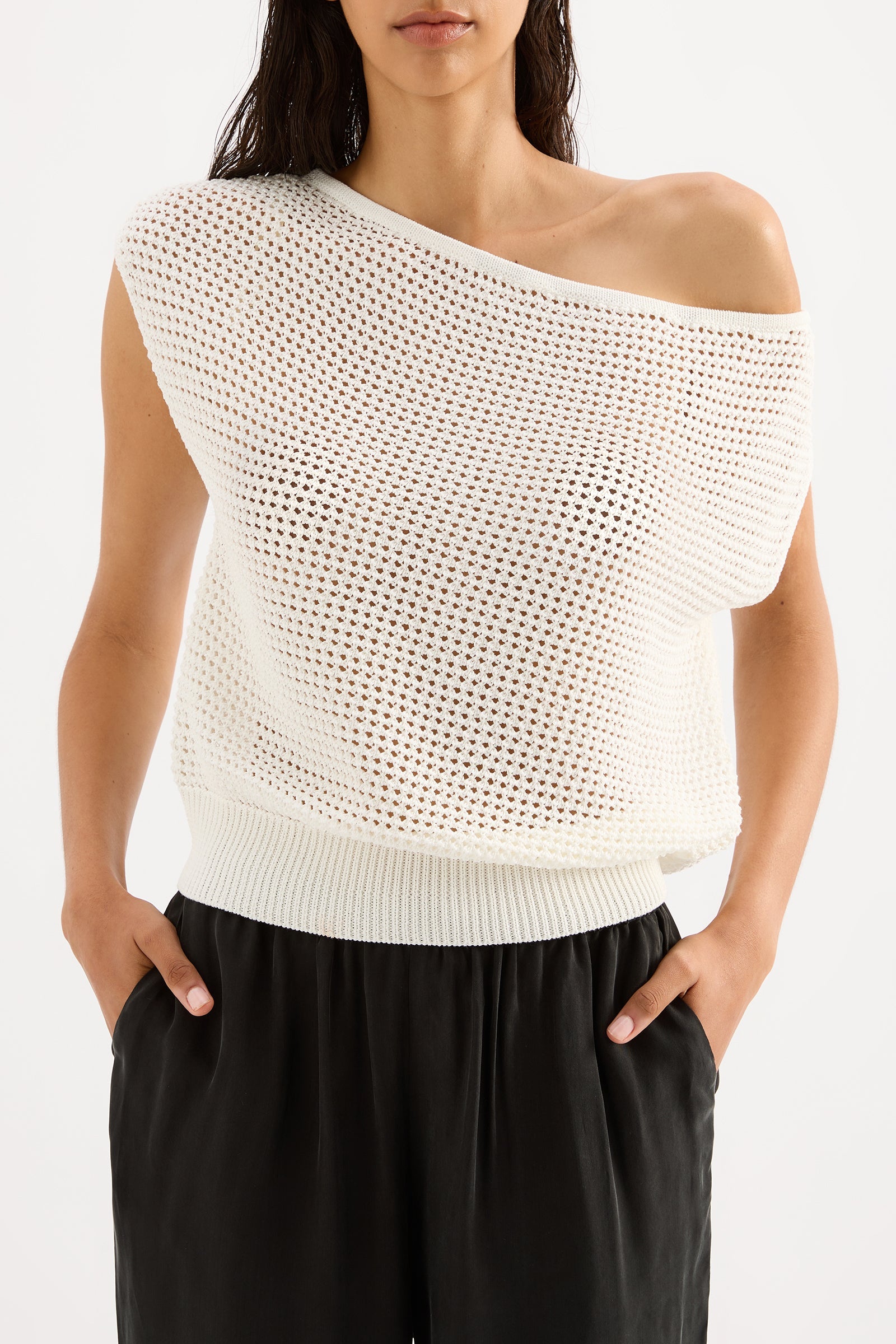 Sawyer Crochet Top Salt 