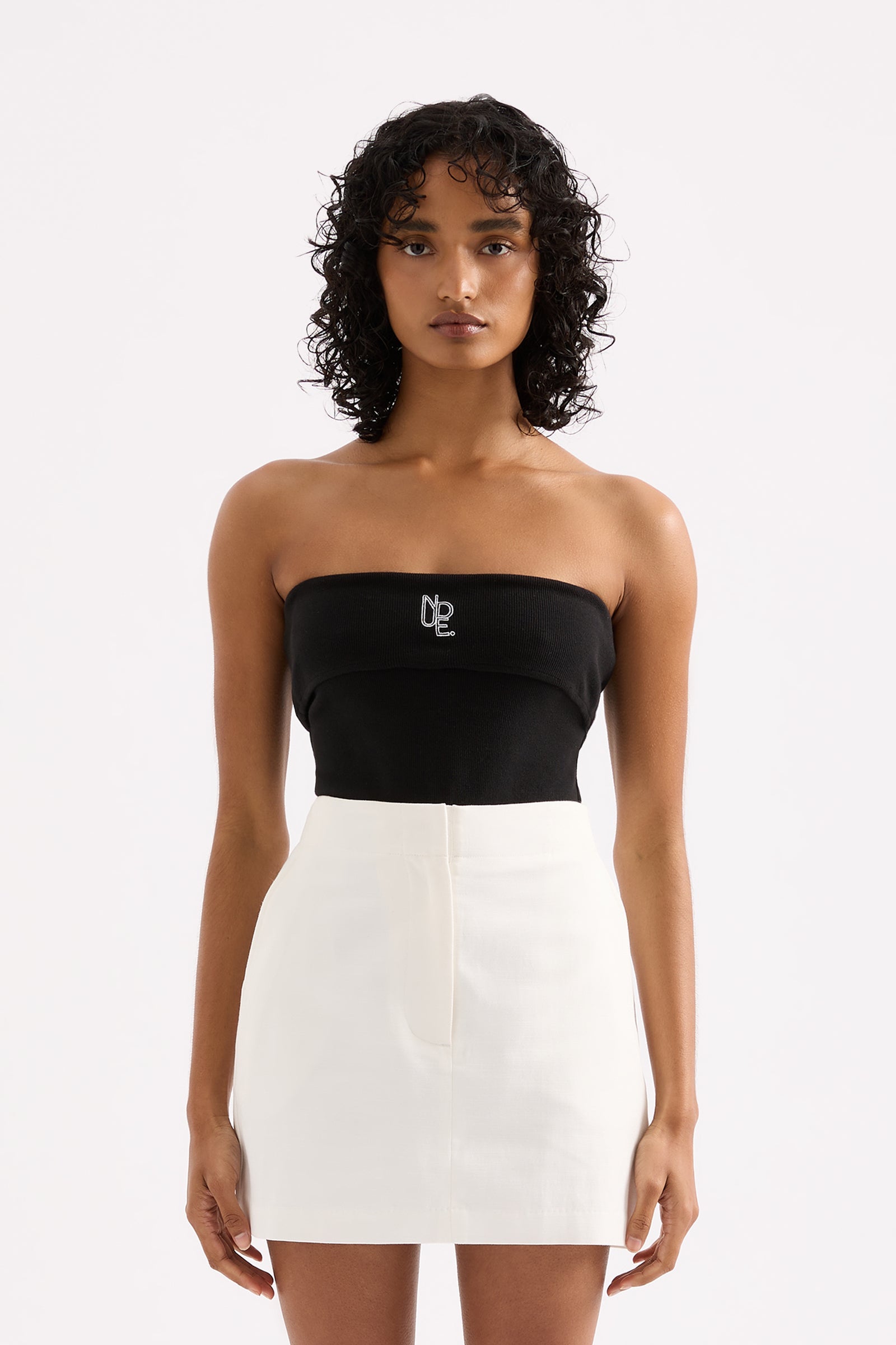 Haven Strapless Top Black 