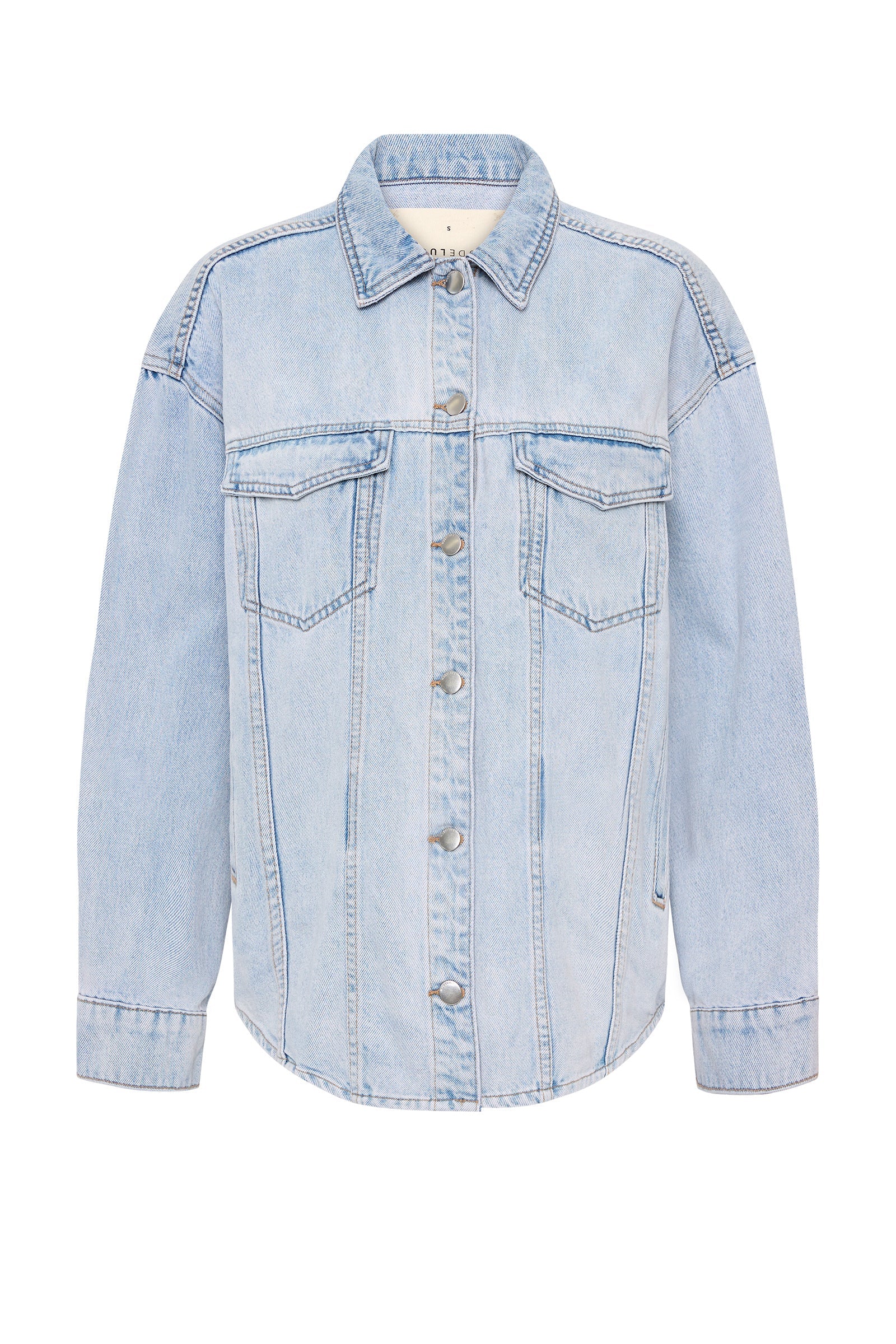 Organic Denim Jacket Clear Blue 