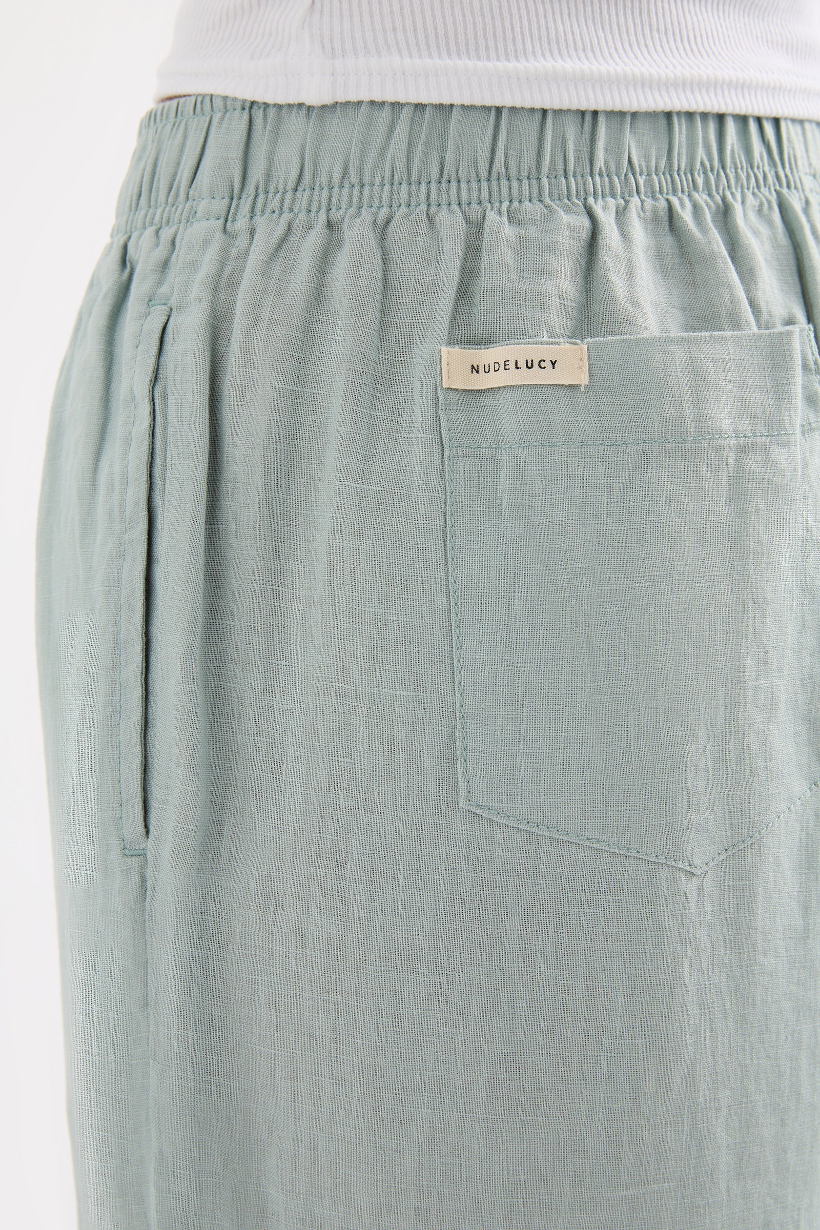 Lounge Linen Pant Seafoam 