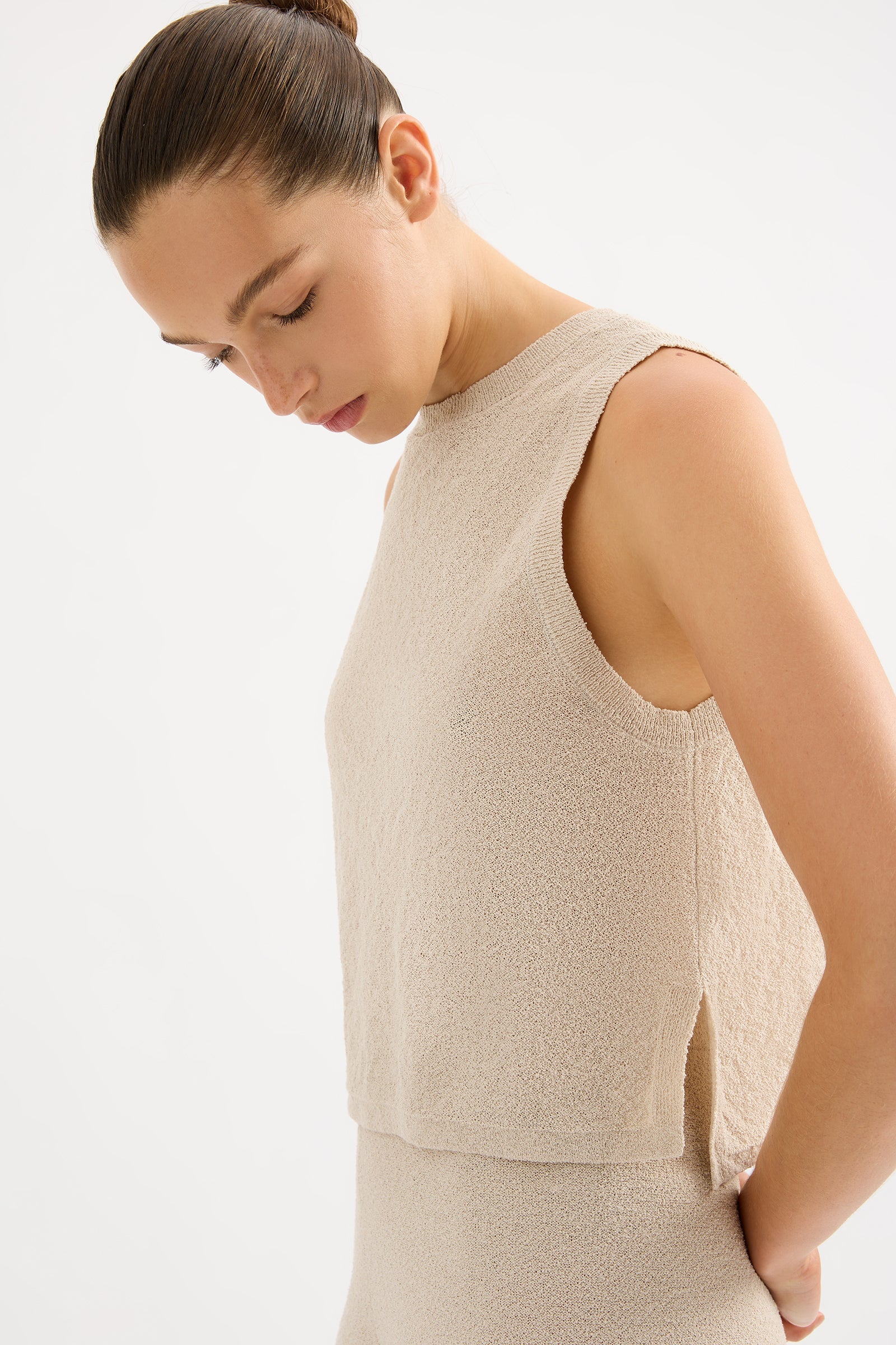 Zosia Knit Tank Bone 