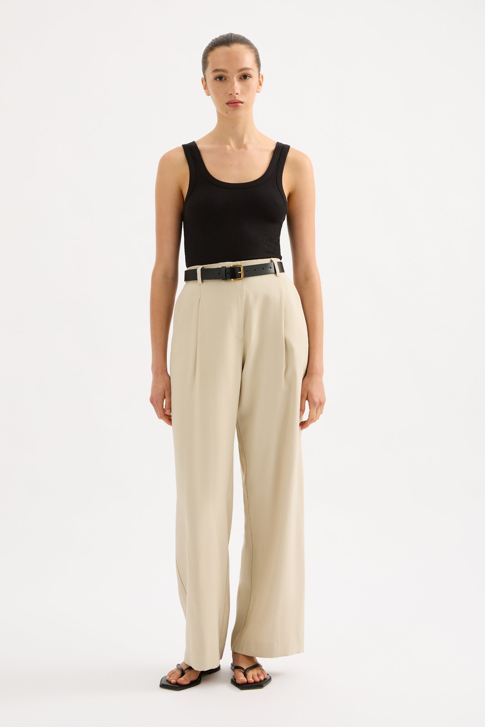 Everyday Tailored Pant Bone 