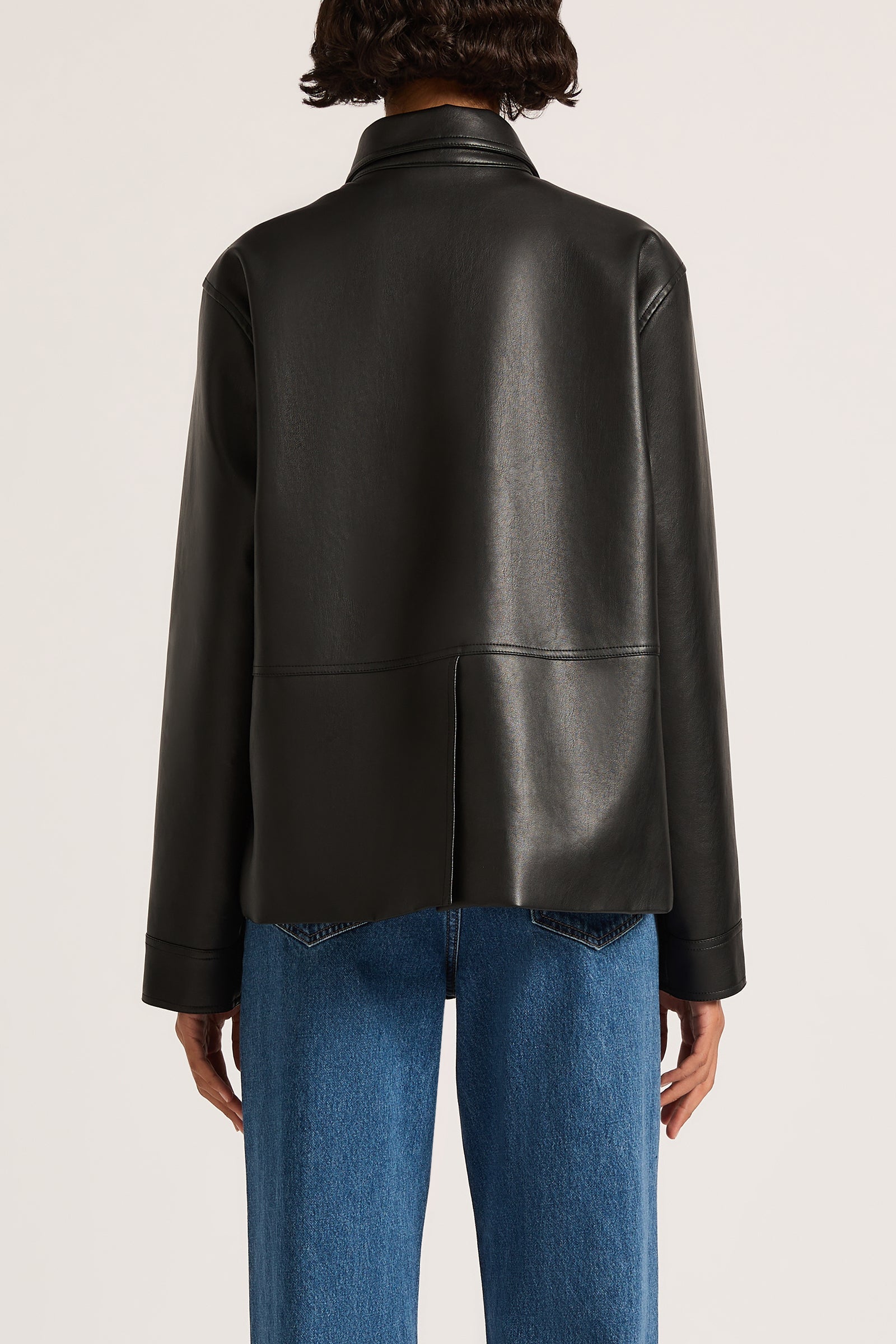 Telsey Faux Leather Jacket Black 