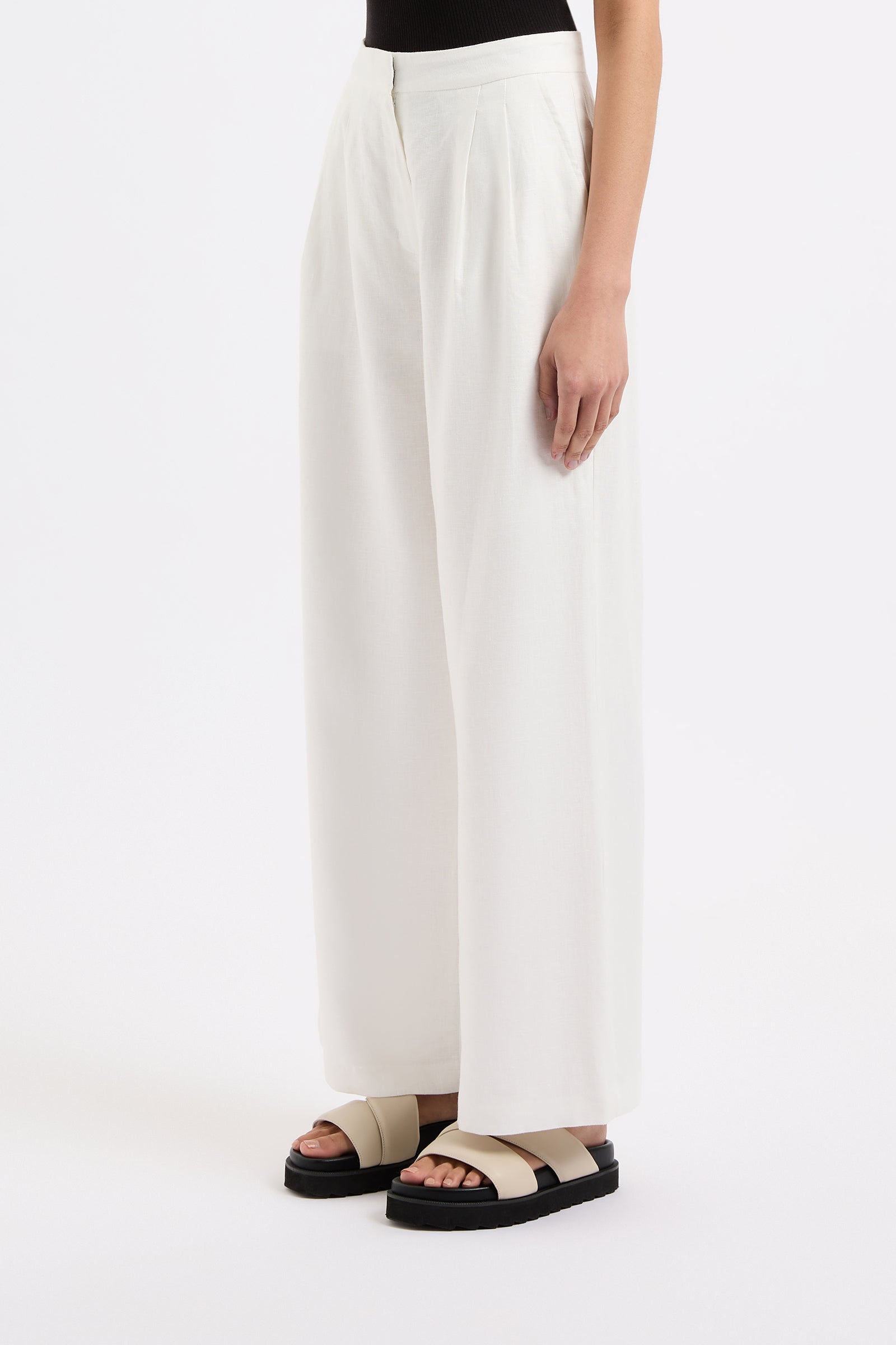 Thilda Linen Pant White 