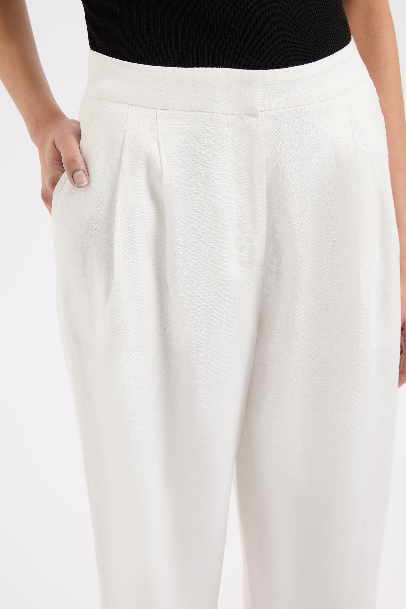 Thilda Linen Pant White 