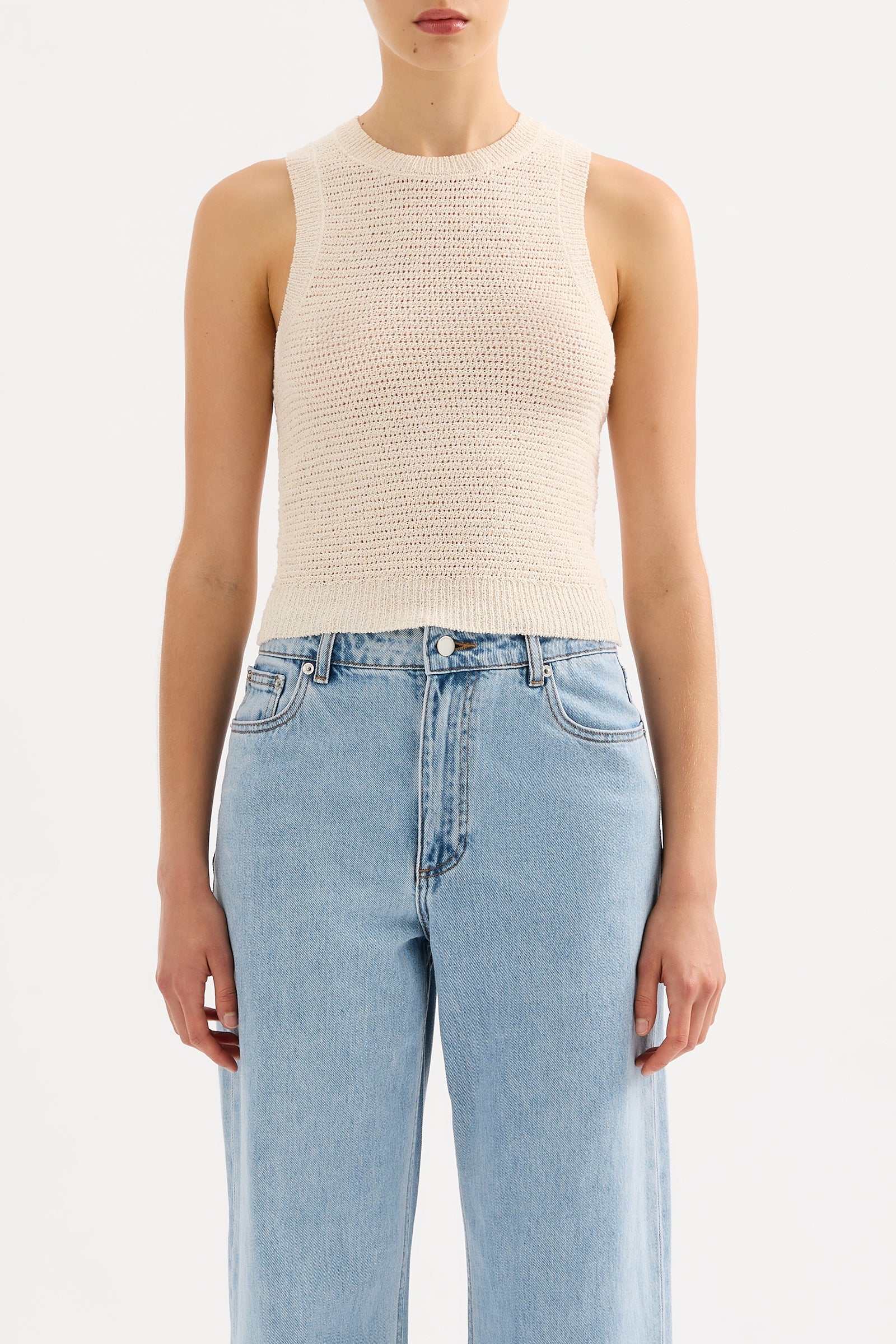 Ember Knit Tank Cream 