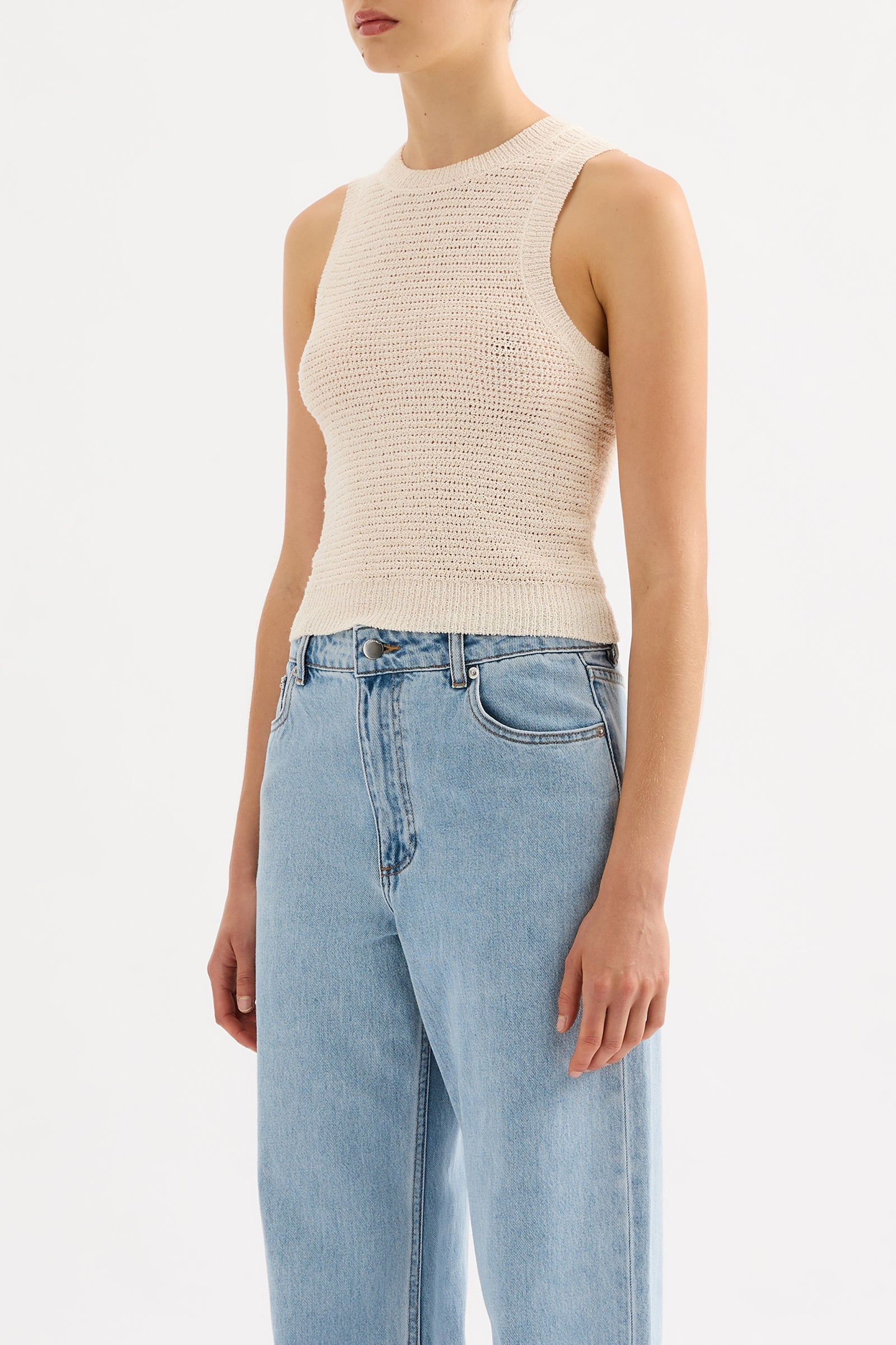 Ember Knit Tank Cream 