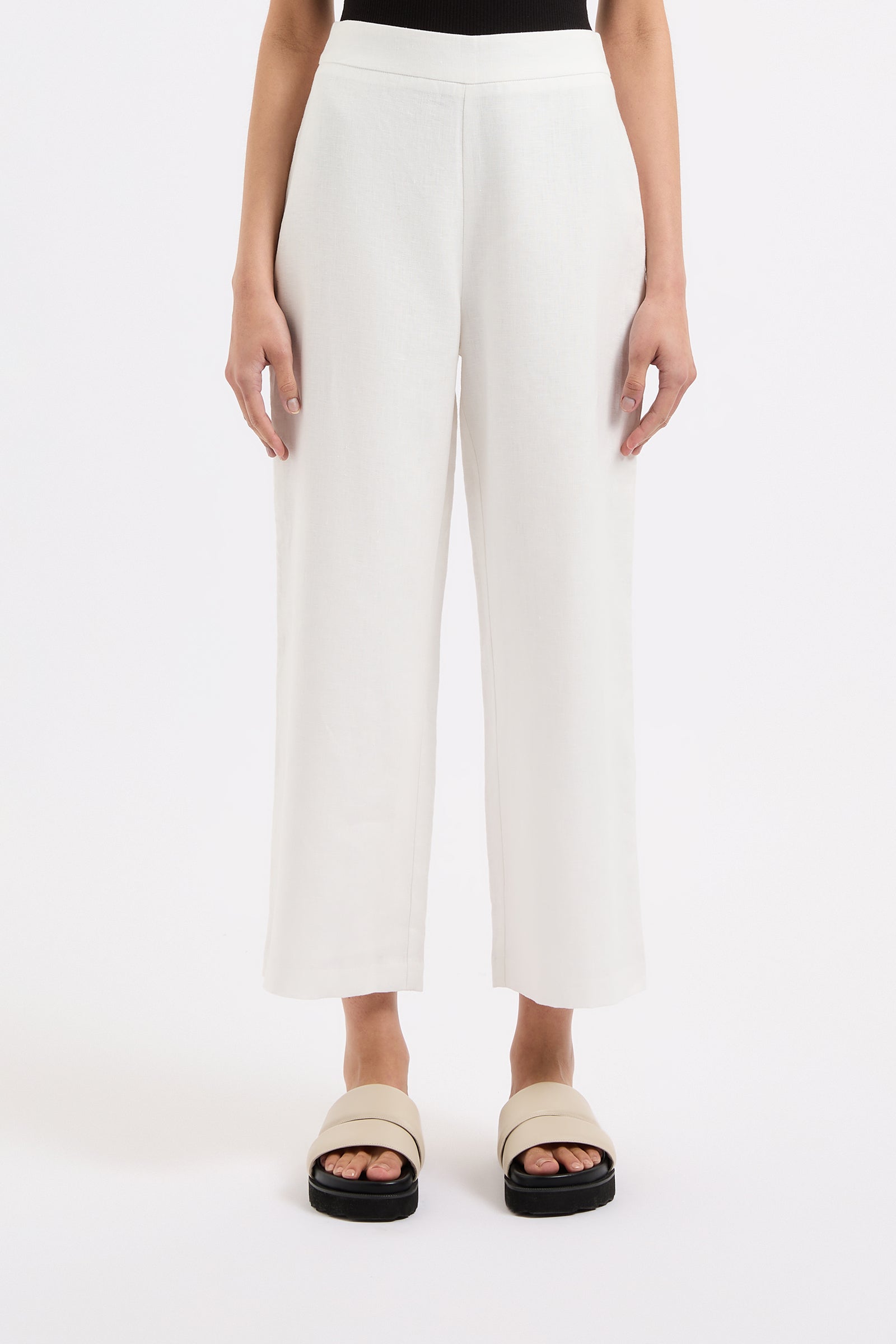 Thilda Linen Culotte White 