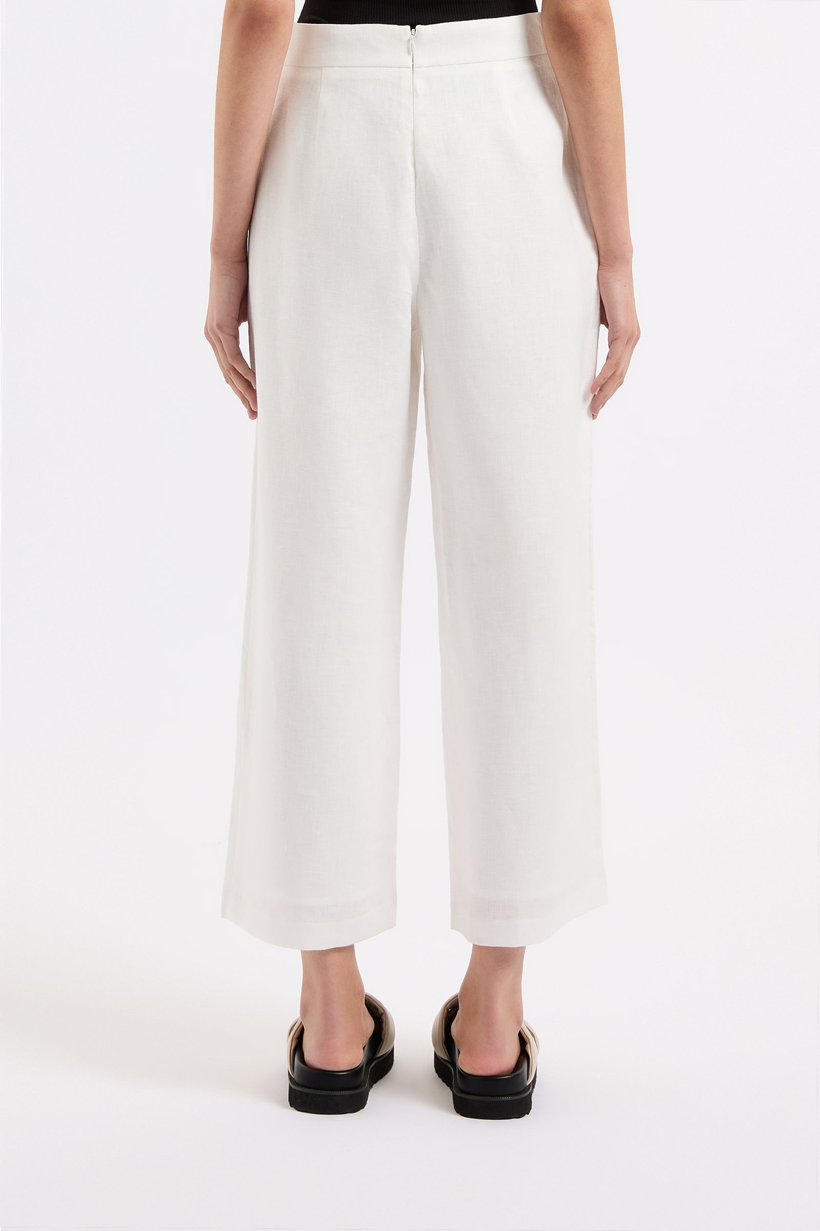 Thilda Linen Culotte White 